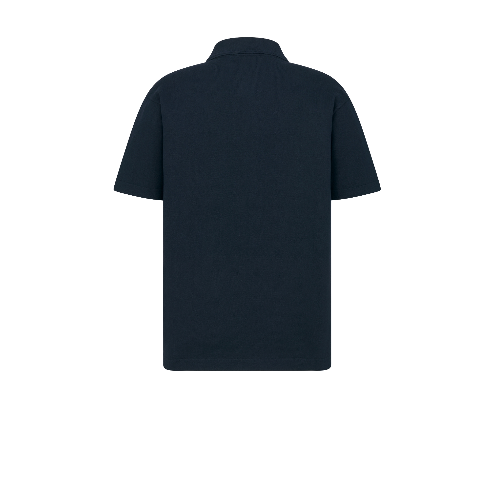 Dior Icons Poloshirt Baumwoll- und Seidenjersey in Marineblau E08