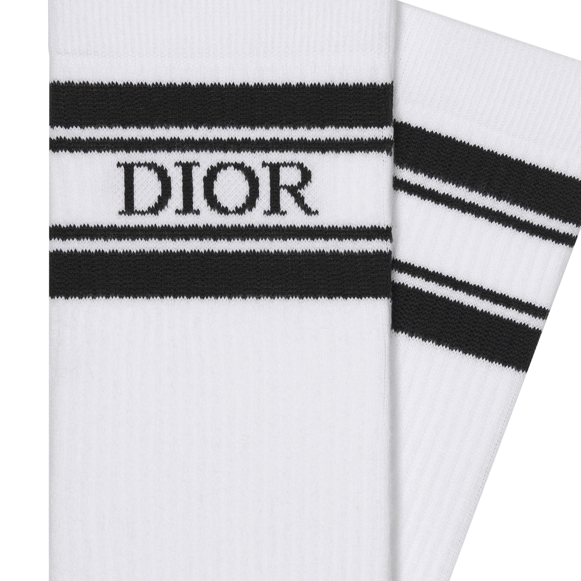 Dior Socks White Cotton Blend E09