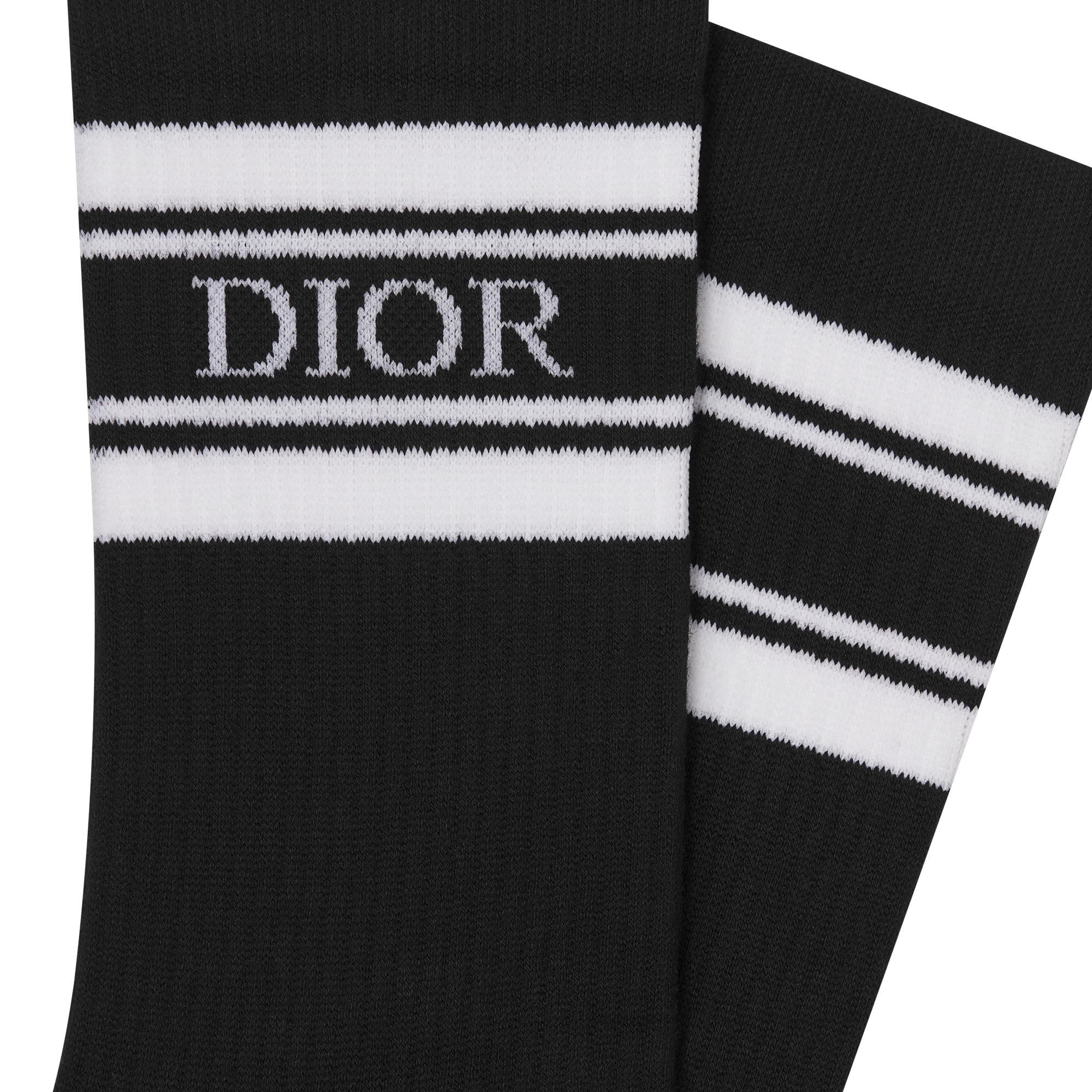 Dior Socks Black Cotton Blend E09