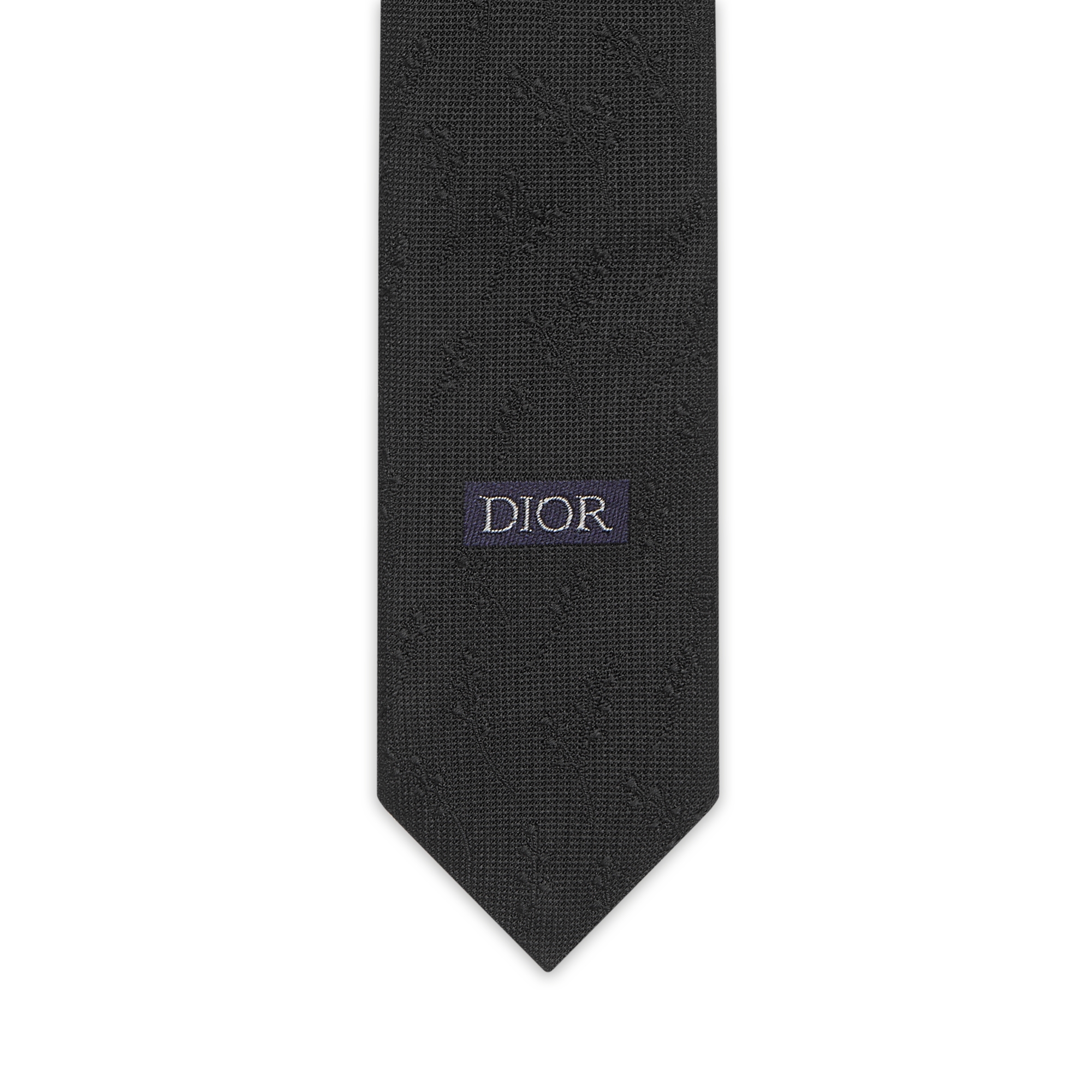 CD Icon Lily of the Valley Tie Black Silk E09