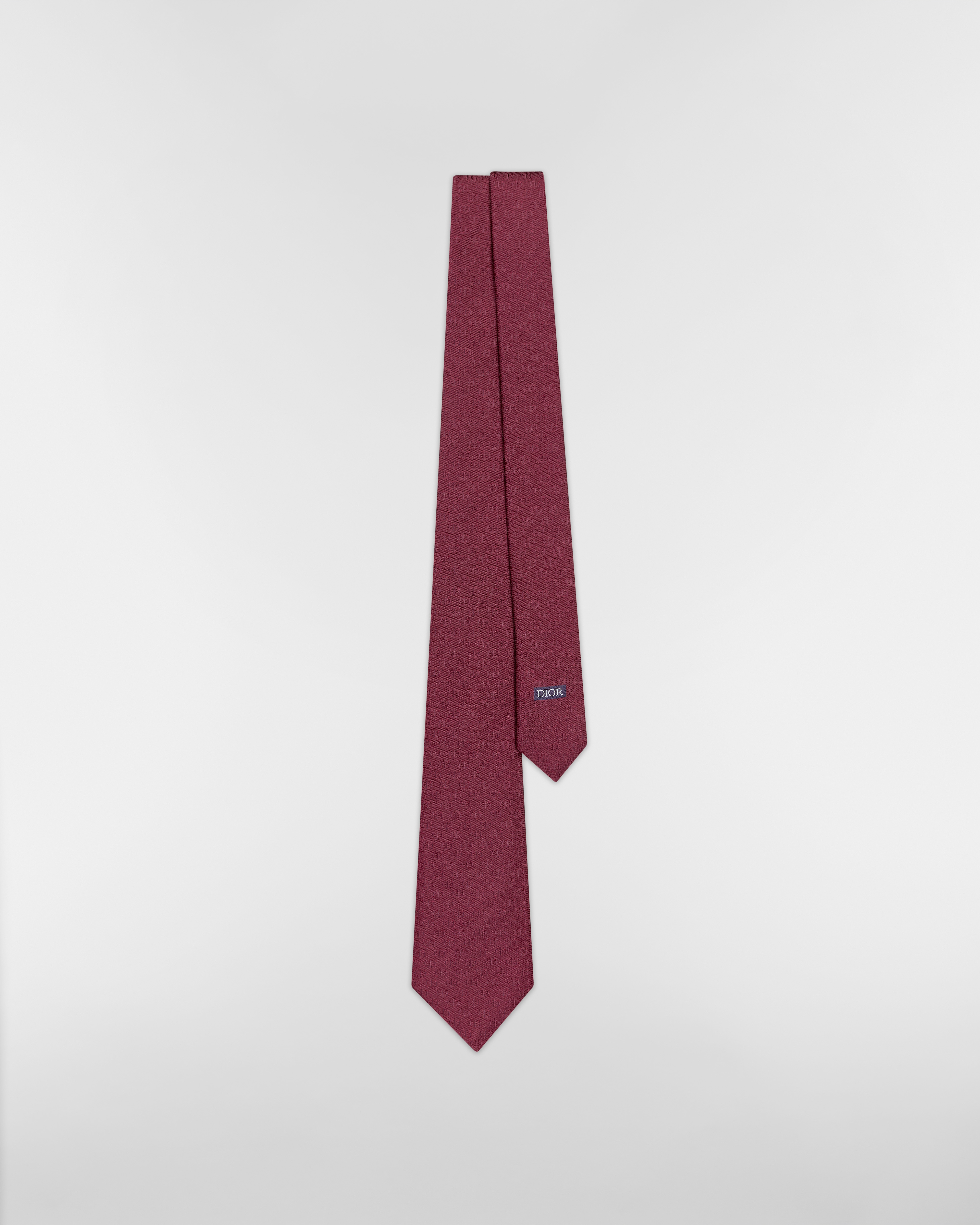 CD Icon Krawatte Seide in Rot E01