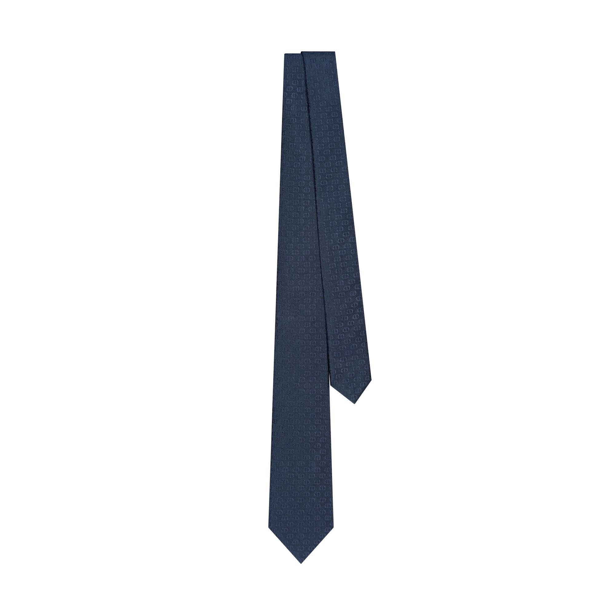 CD Icon Tie Blue Silk E01