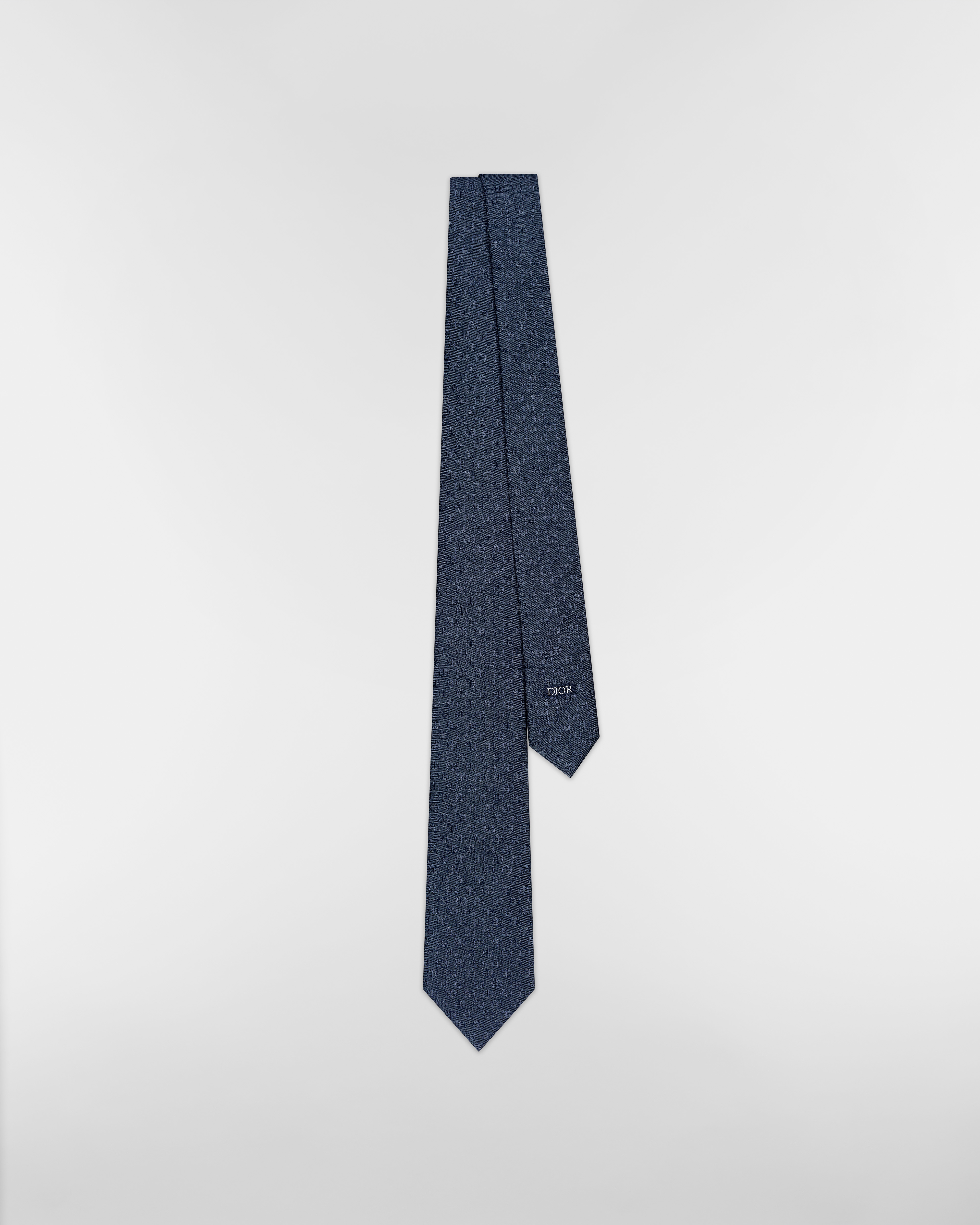 CD Icon Tie Blue Silk E01
