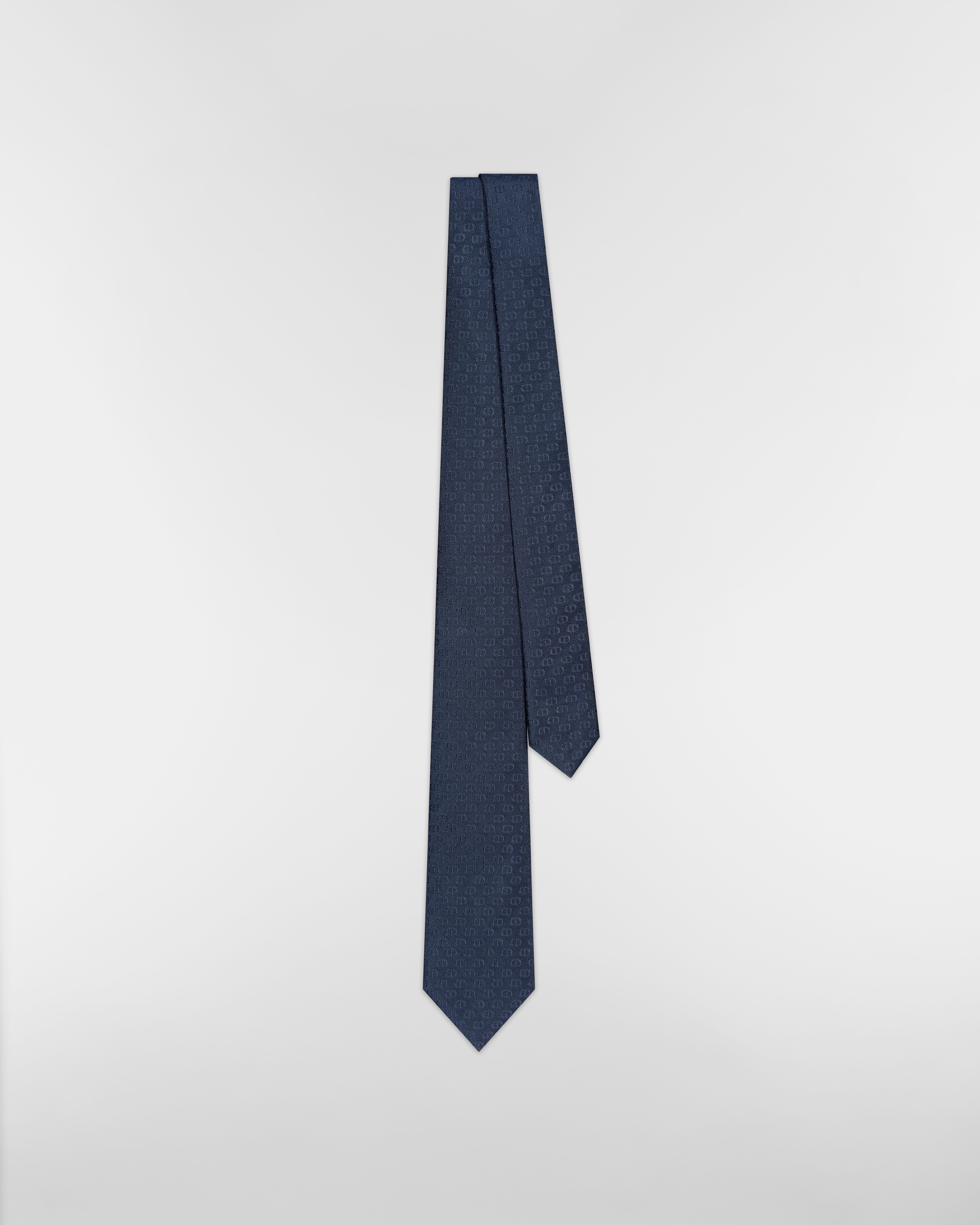 CD Icon Tie Blue Silk E01