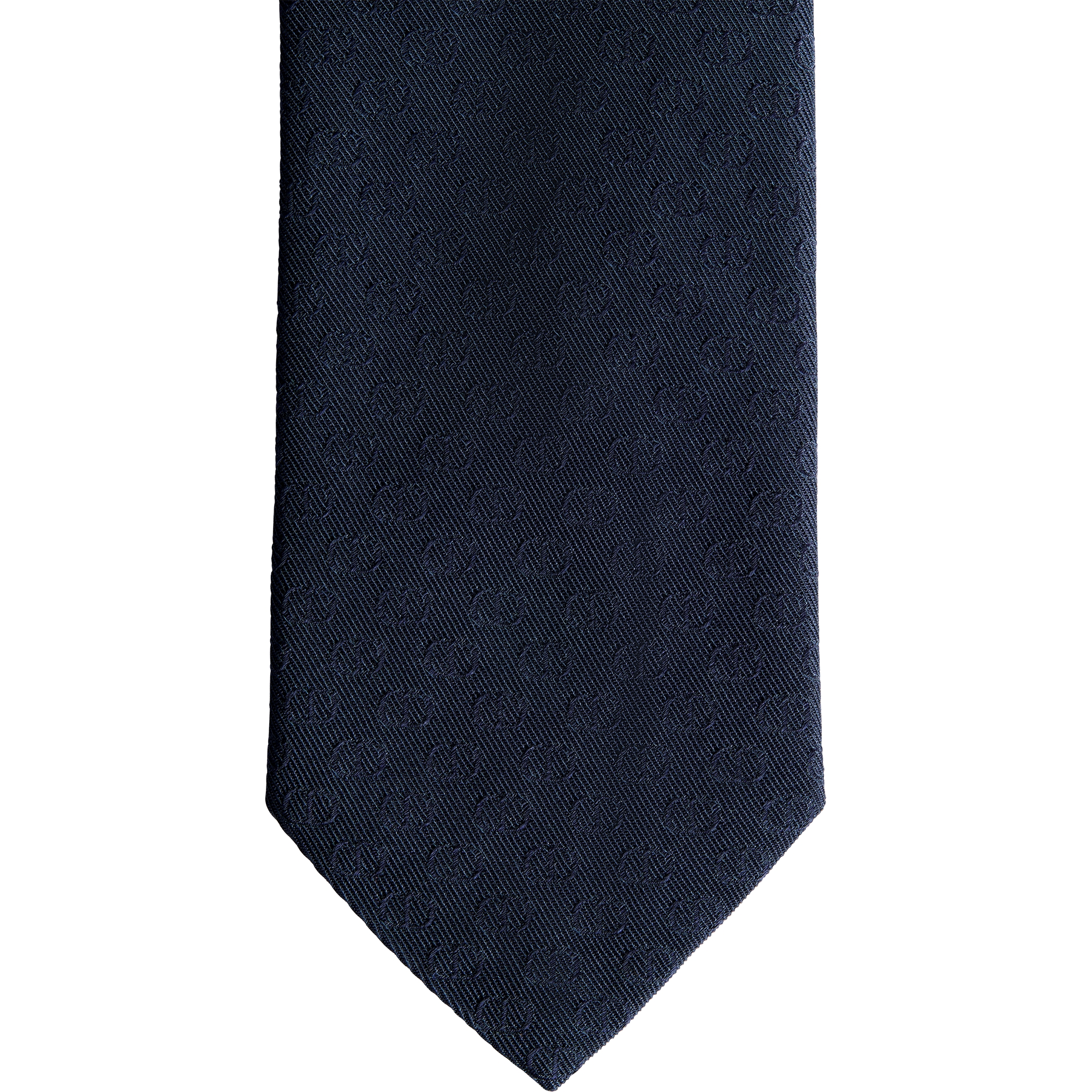 CD Icon Tie Navy Blue Silk E09