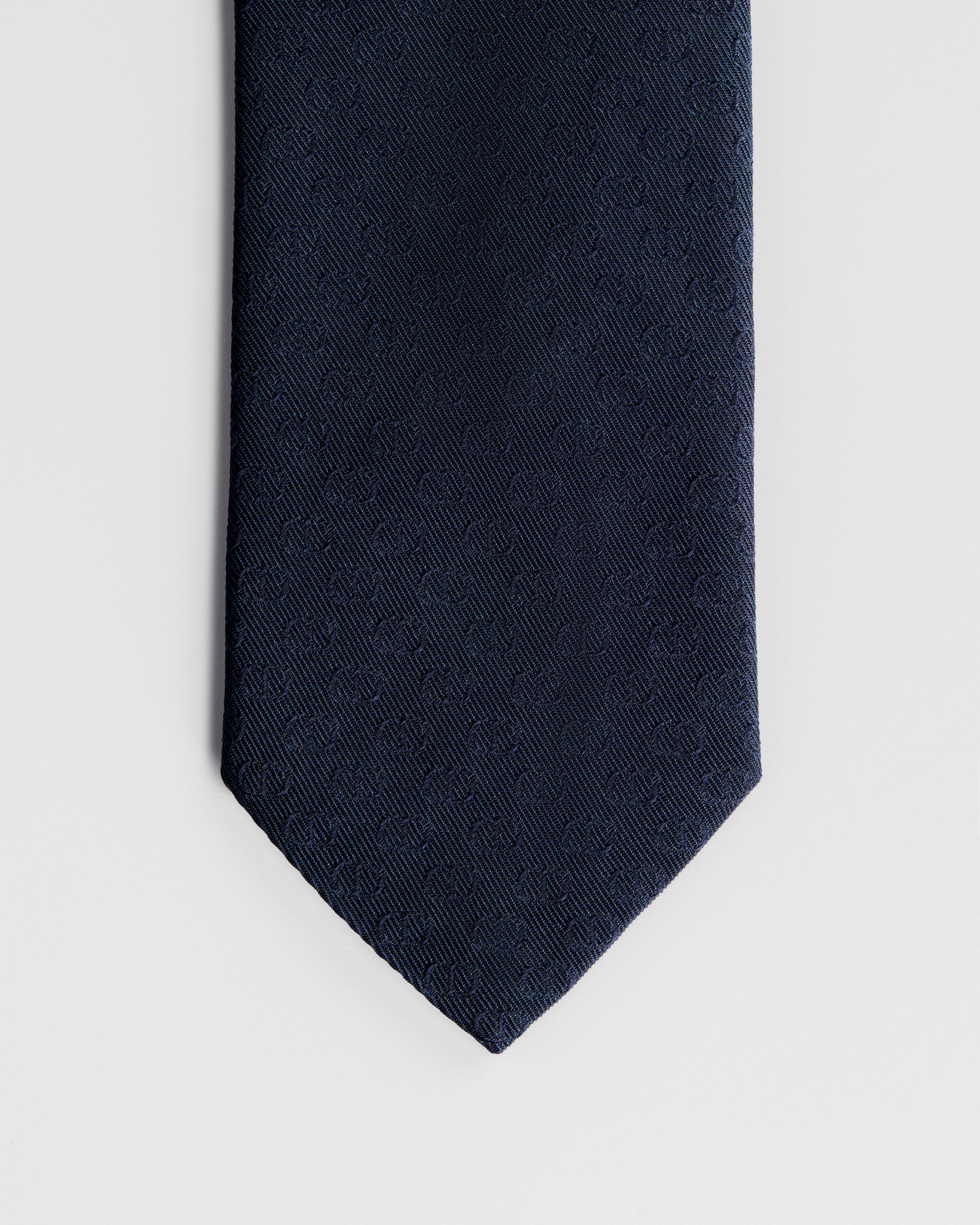 Cravate CD Icon Soie bleu marine E09