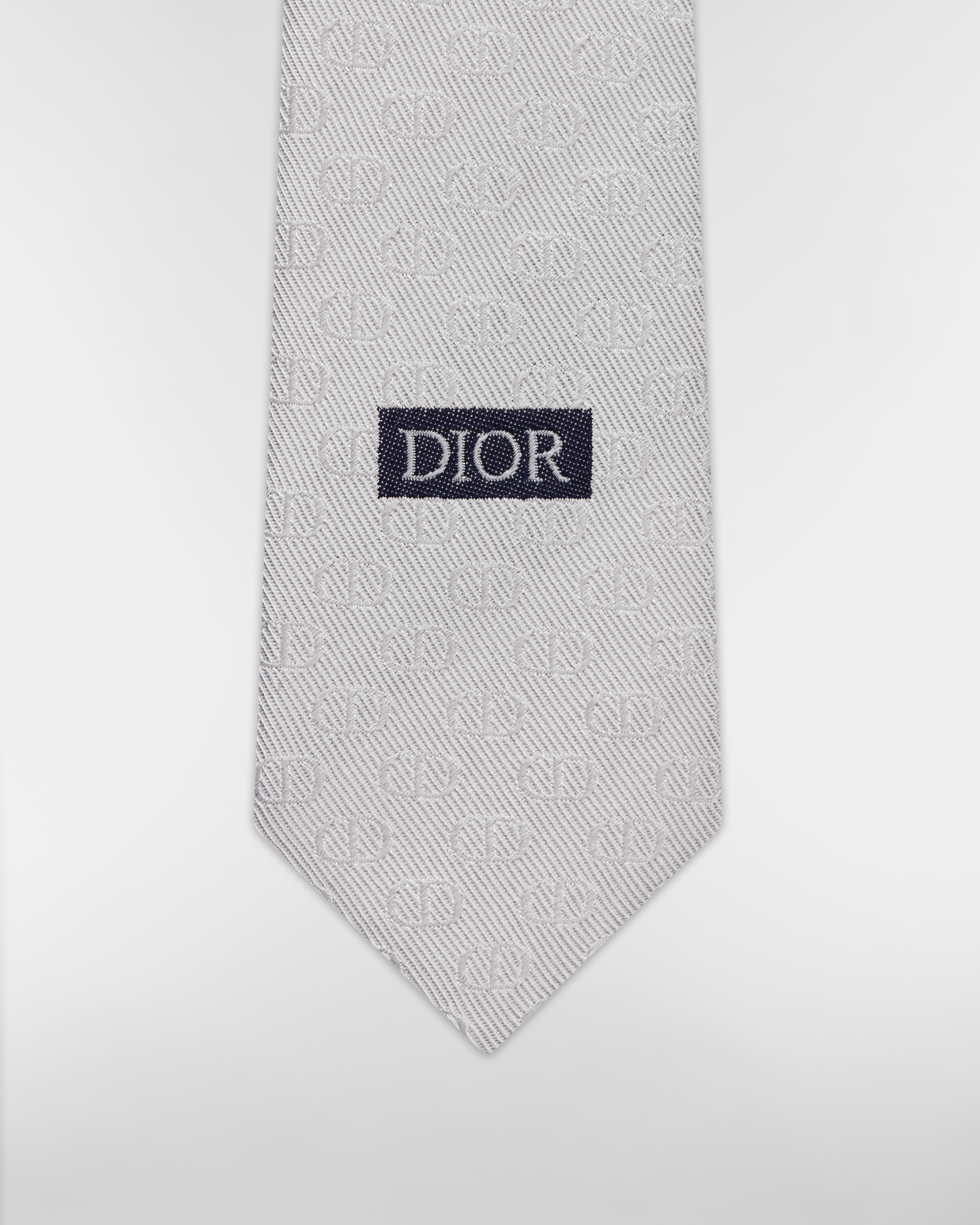 CD Icon Krawatte Seide in Grau E09