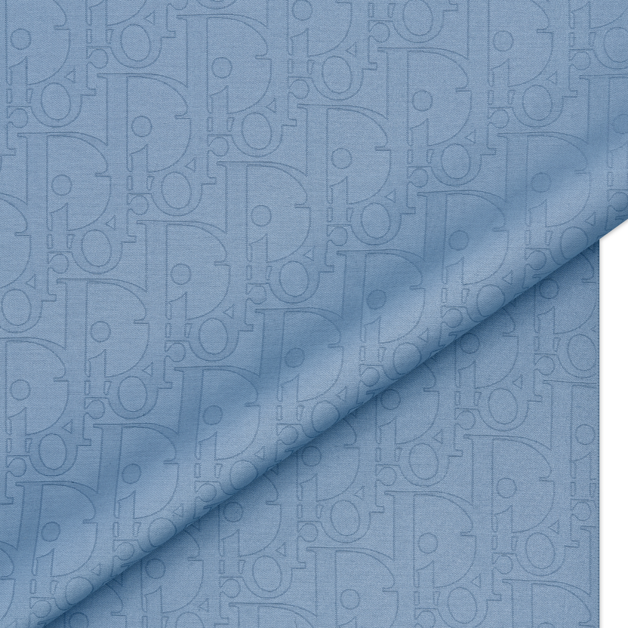 Dior Gravity Stole Blue Cotton and Silk E09