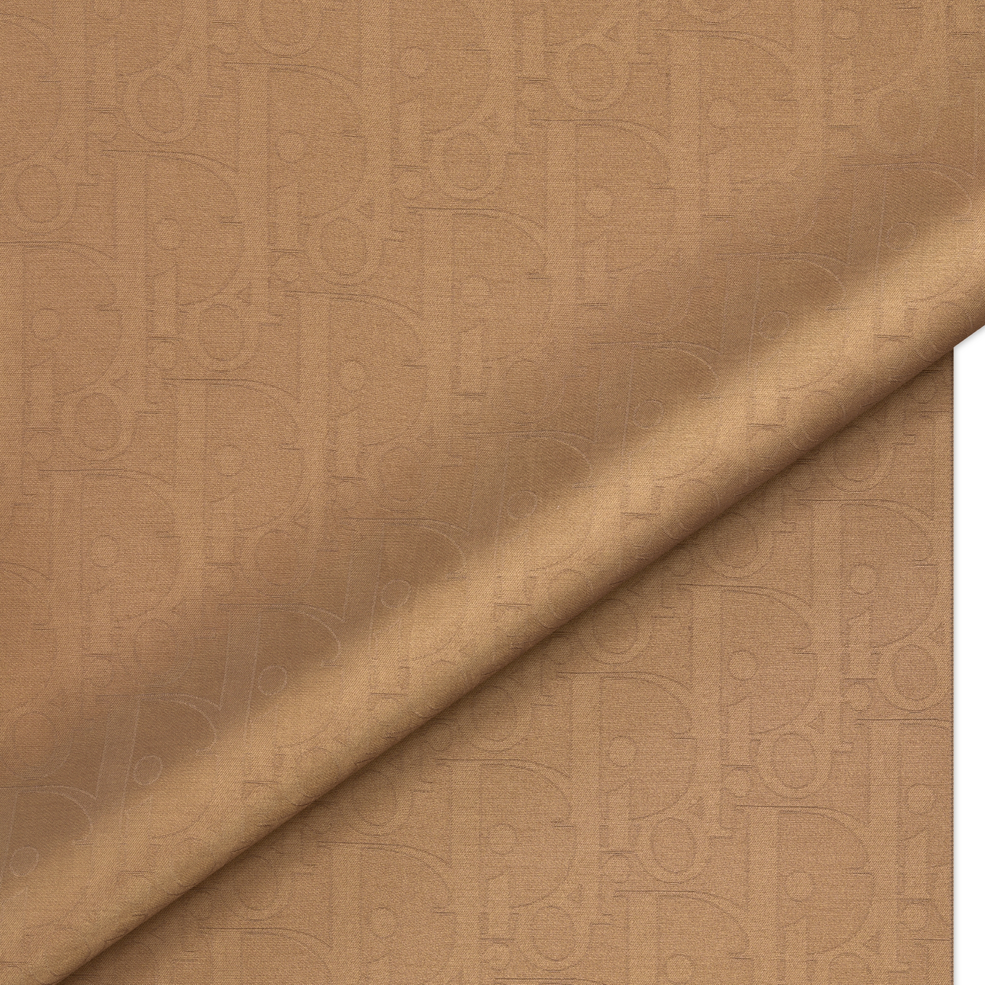 Étole Dior Gravity Coton et soie marron E09