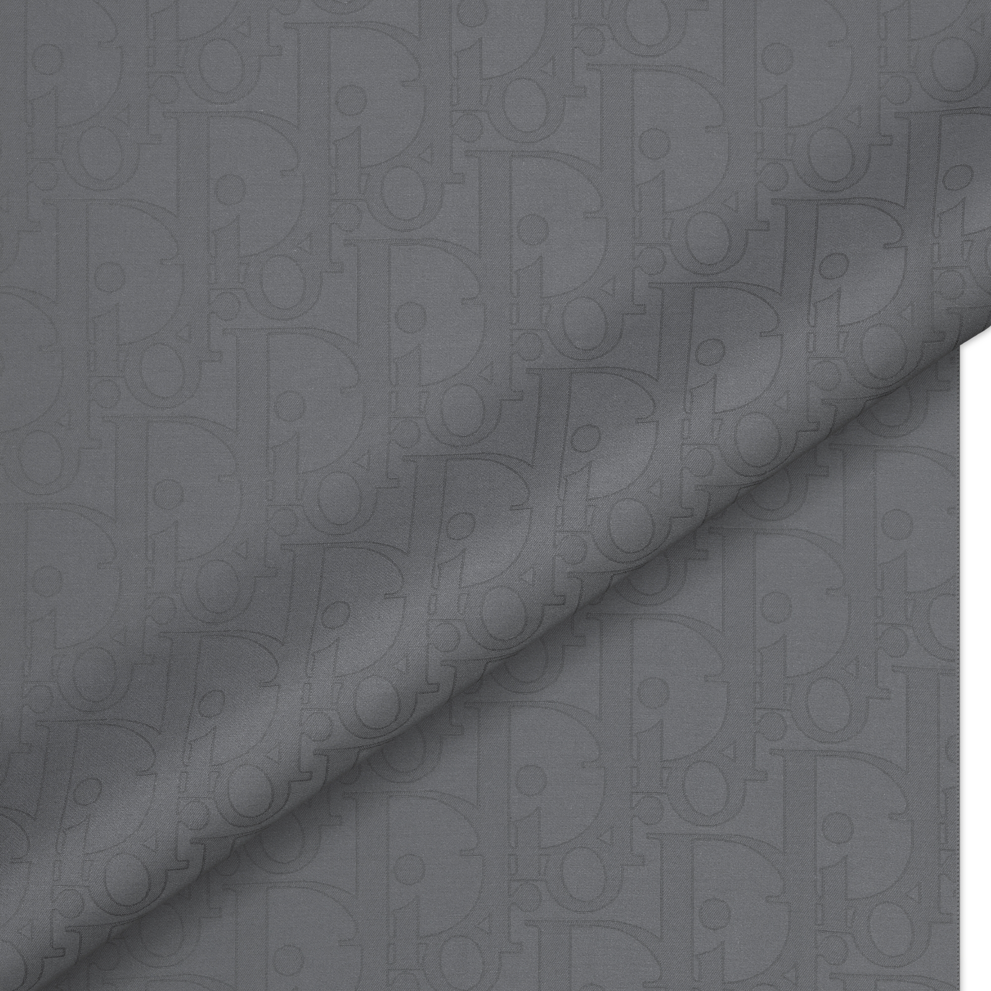 Dior Gravity Stole Anthracite Gray Silk and Cotton E09