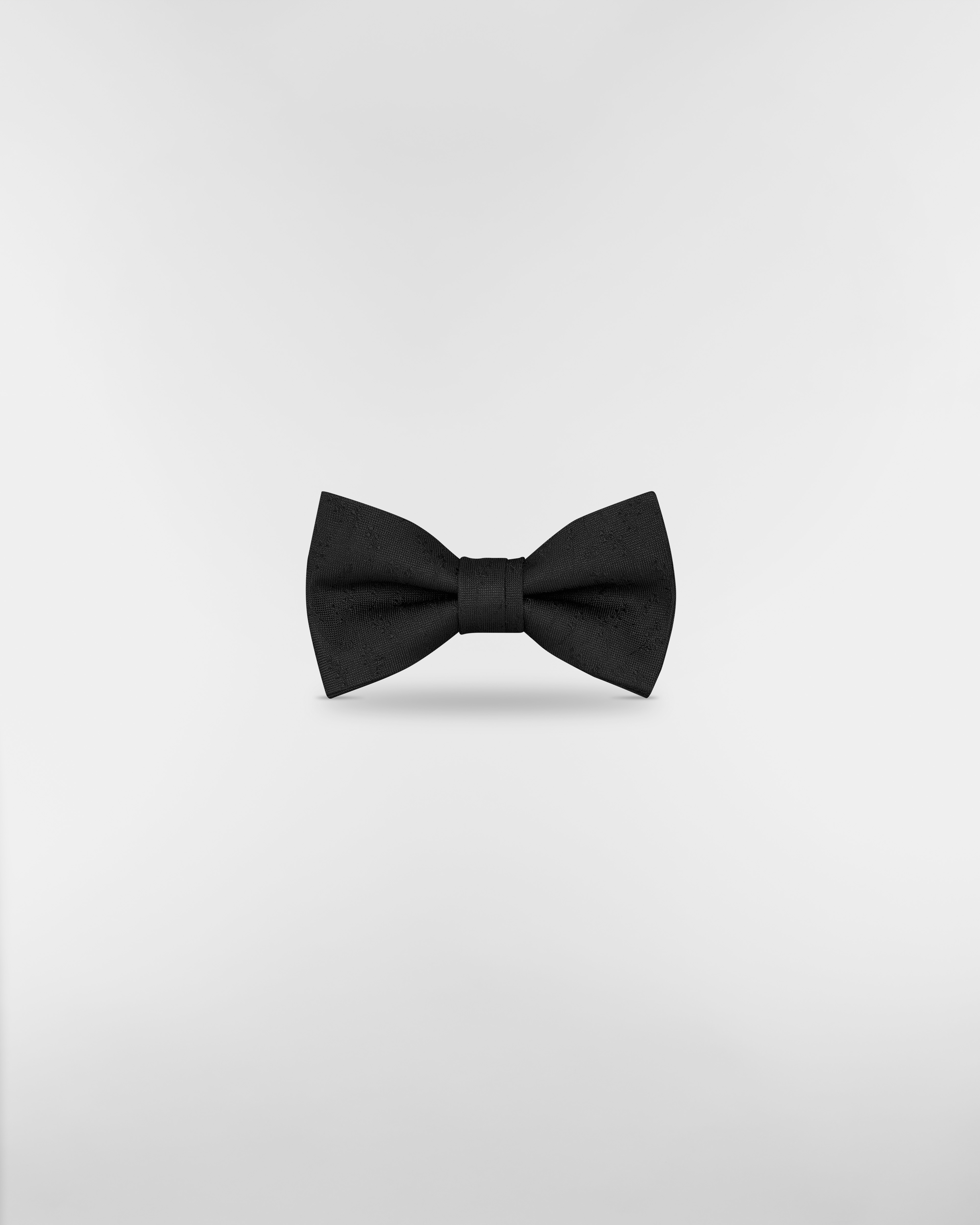 Nœud papillon CD Icon Muguet Soie noire E01