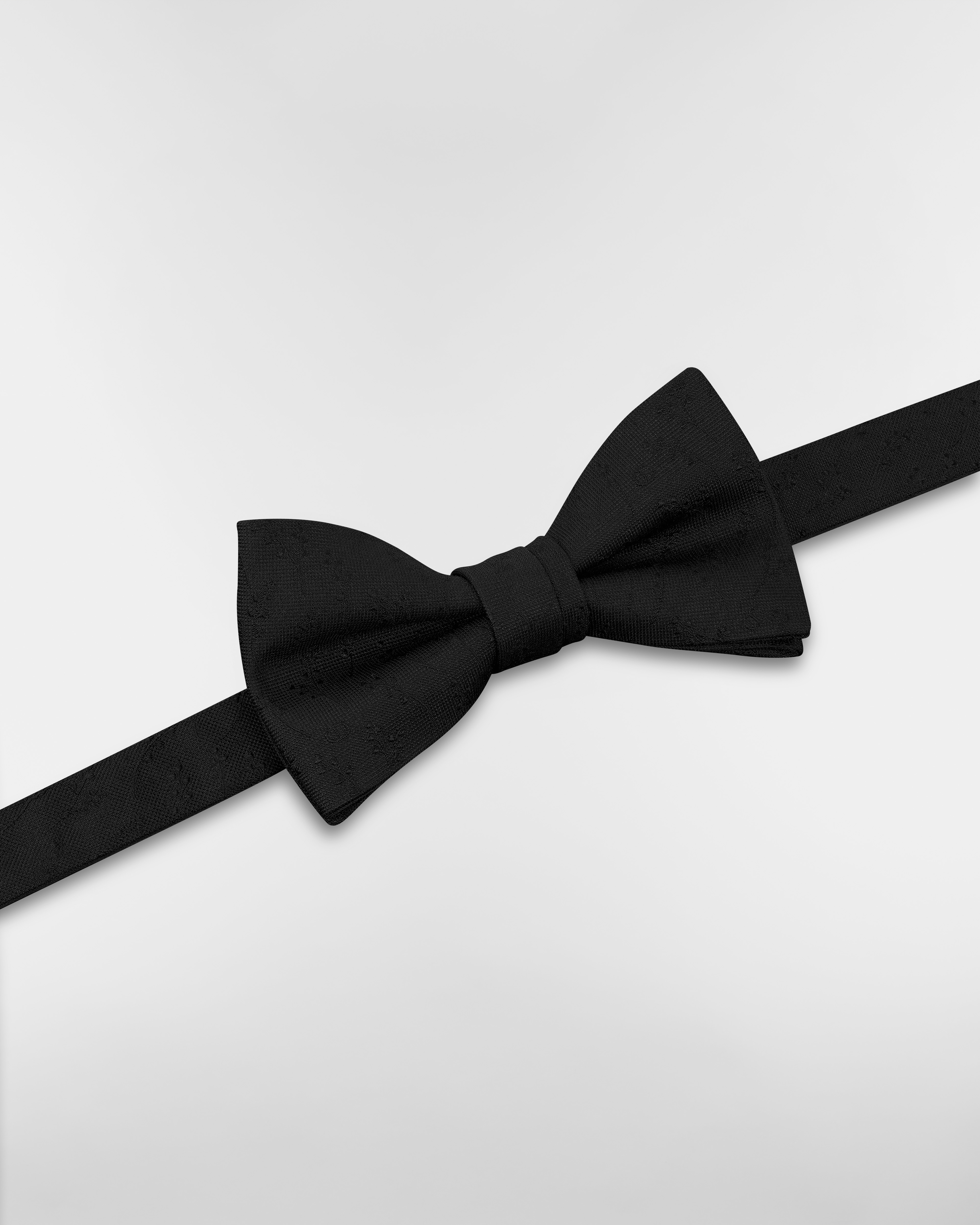 Nœud papillon CD Icon Muguet Soie noire E03