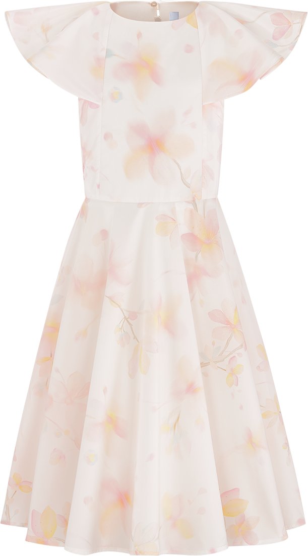 Ausgestelltes Kleid für Kinder aria_frontView