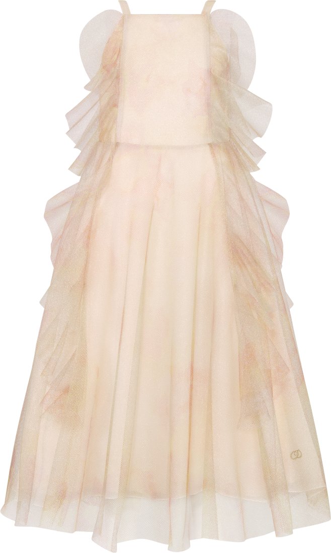 Lange jurk voor kinderen aria_frontView