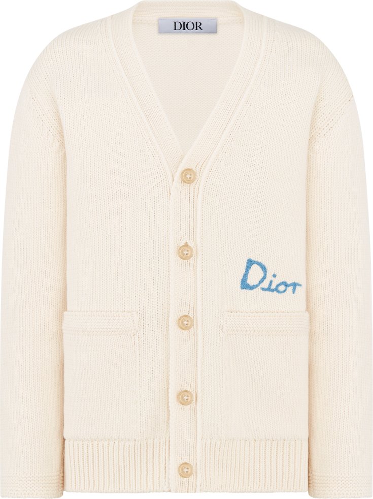 DIOR | キッズ DIOR AND HYLTON NEL カーディガン コットンブレンド ニット