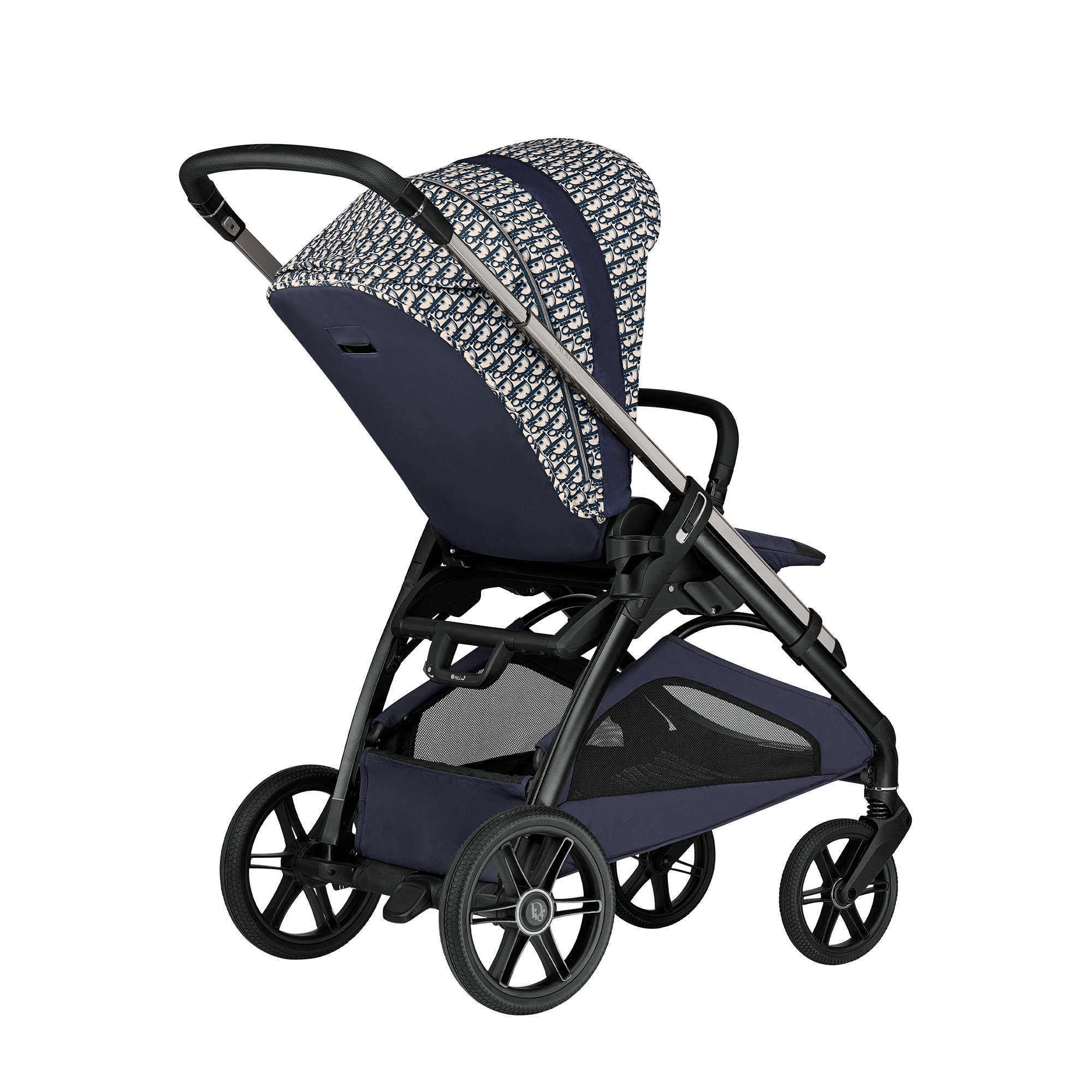 Stroller Blue and Beige Water-Repellent Fabric with Dior Oblique Print E05