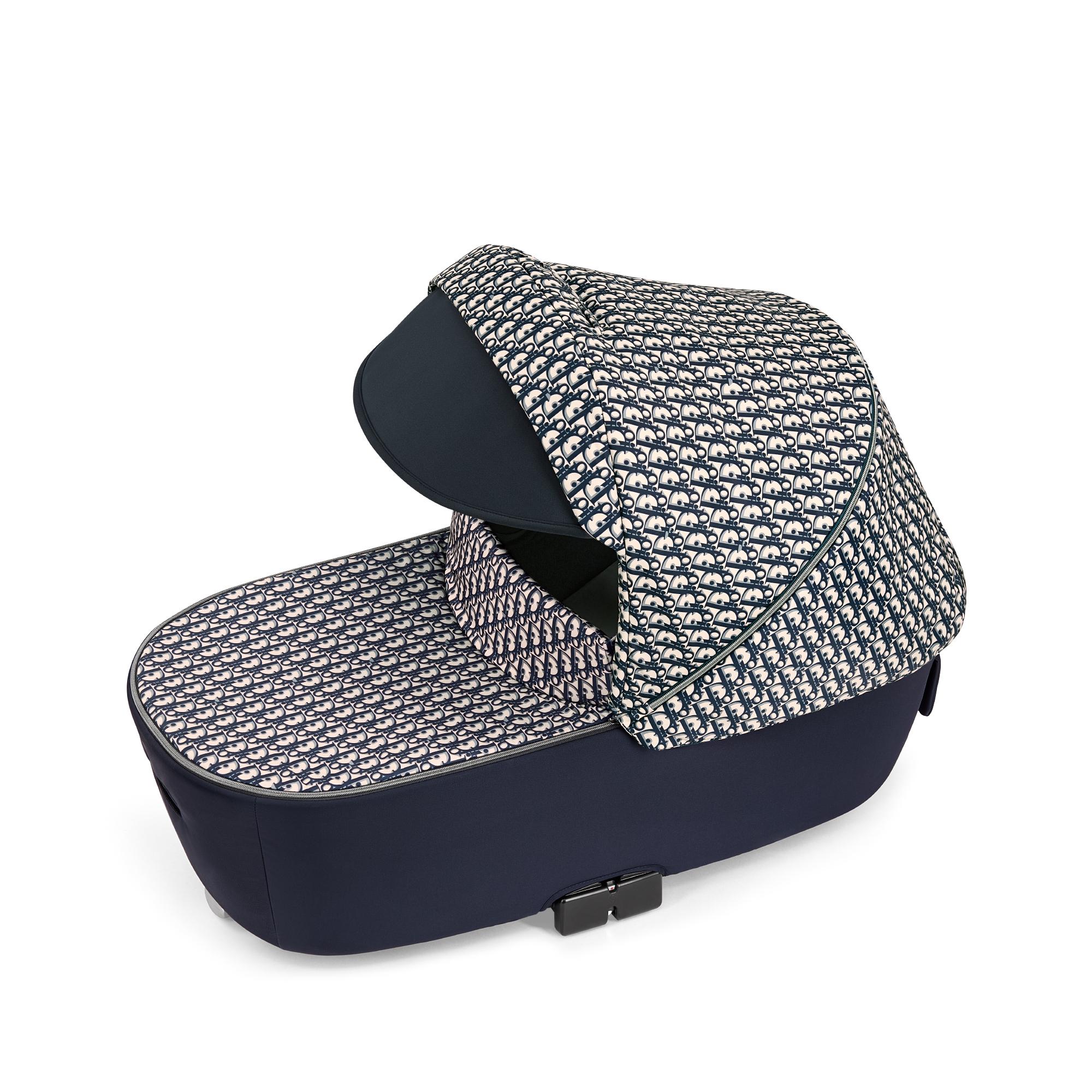 Combo reiswieg en wandelwagen Waterafstotende stof met blauwe en beige Dior Oblique-print E06