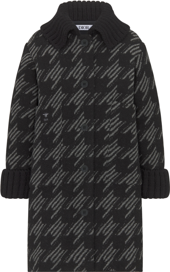 ディオール ハウンドトゥースマフラー 100%ウール ストール 千鳥格子