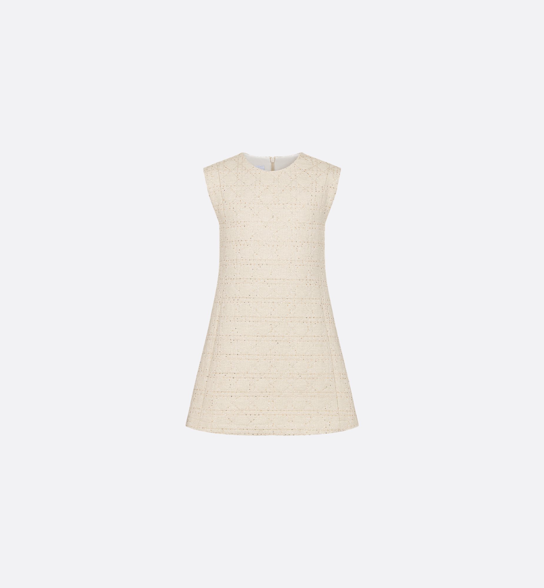 Kids' A-Line Dress Pale Pink Cotton Gabardine with Copper Kids' A-Line Dress Pale Pink Cotton Gabardine with Copper