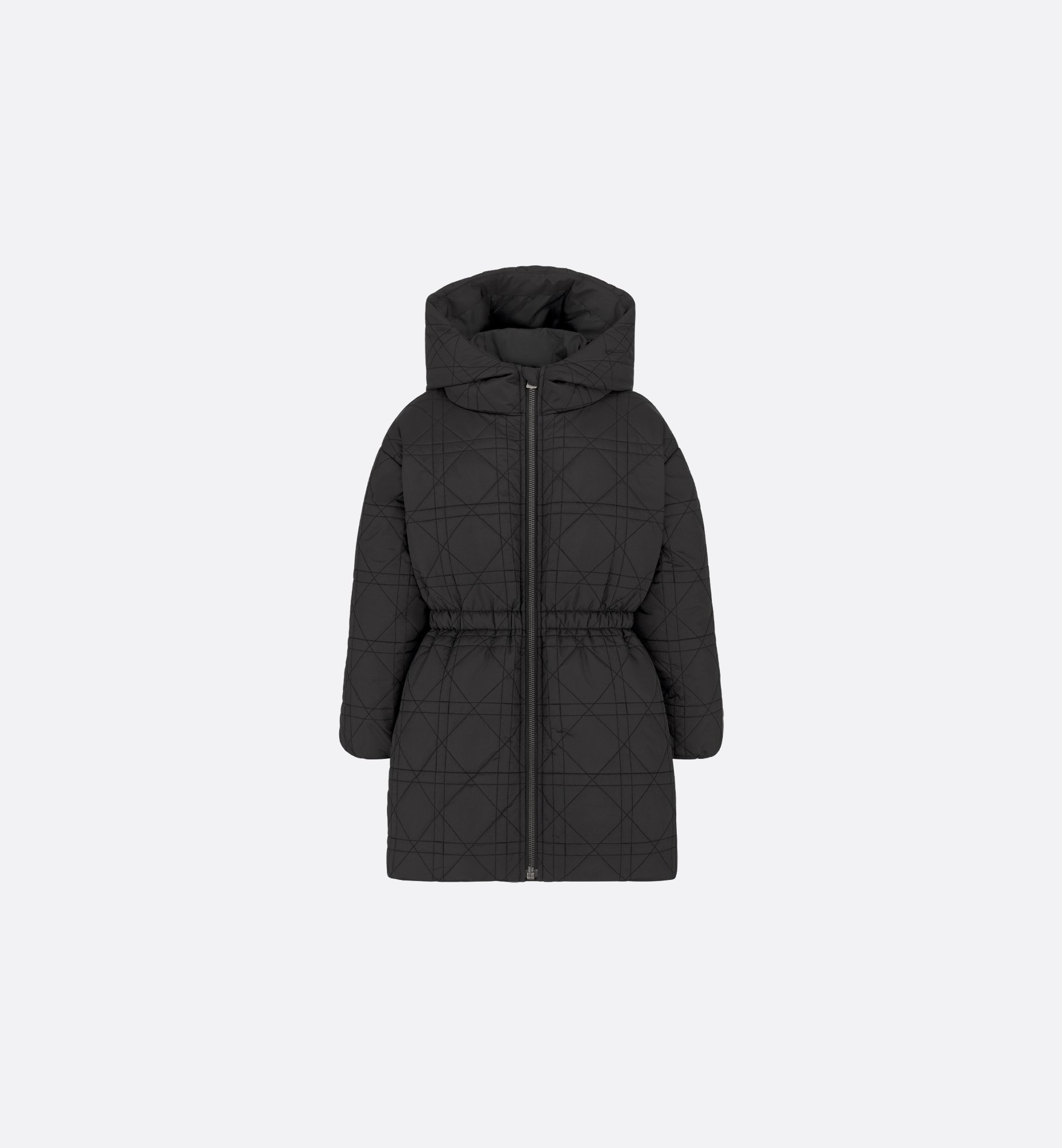 Kids' Coat Black Quilted Macrocannage Technical Fabric | DIOR Kids' Coat Black Quilted Macrocannage Technical Fabric | DIOR
