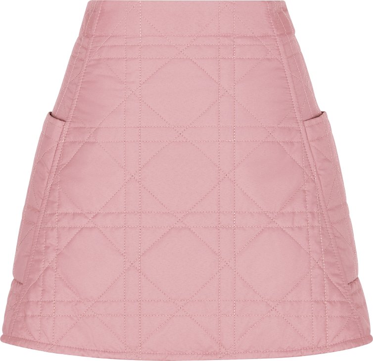 DIOR | キッズ Aライン スカート カナージュ キルティング テクニカル ファブリック