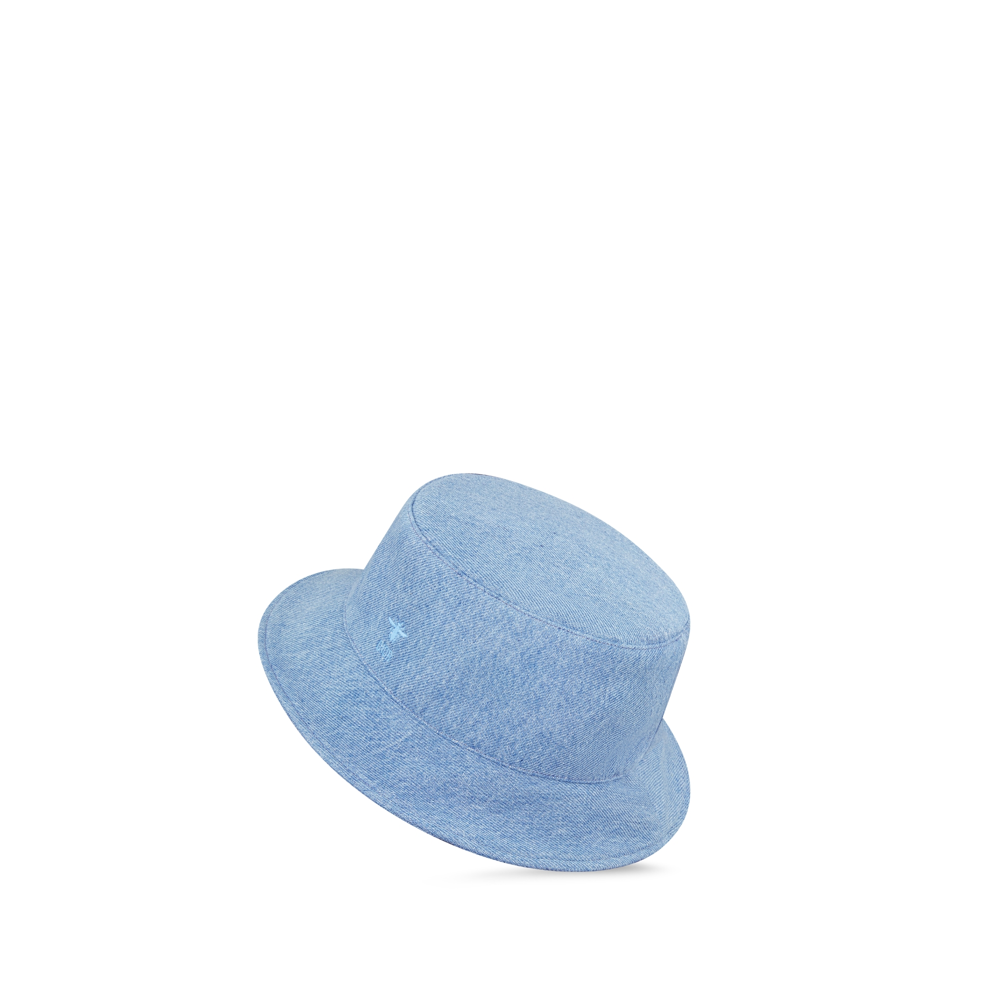 Kids' Bucket Hat Blue Cotton Denim E05