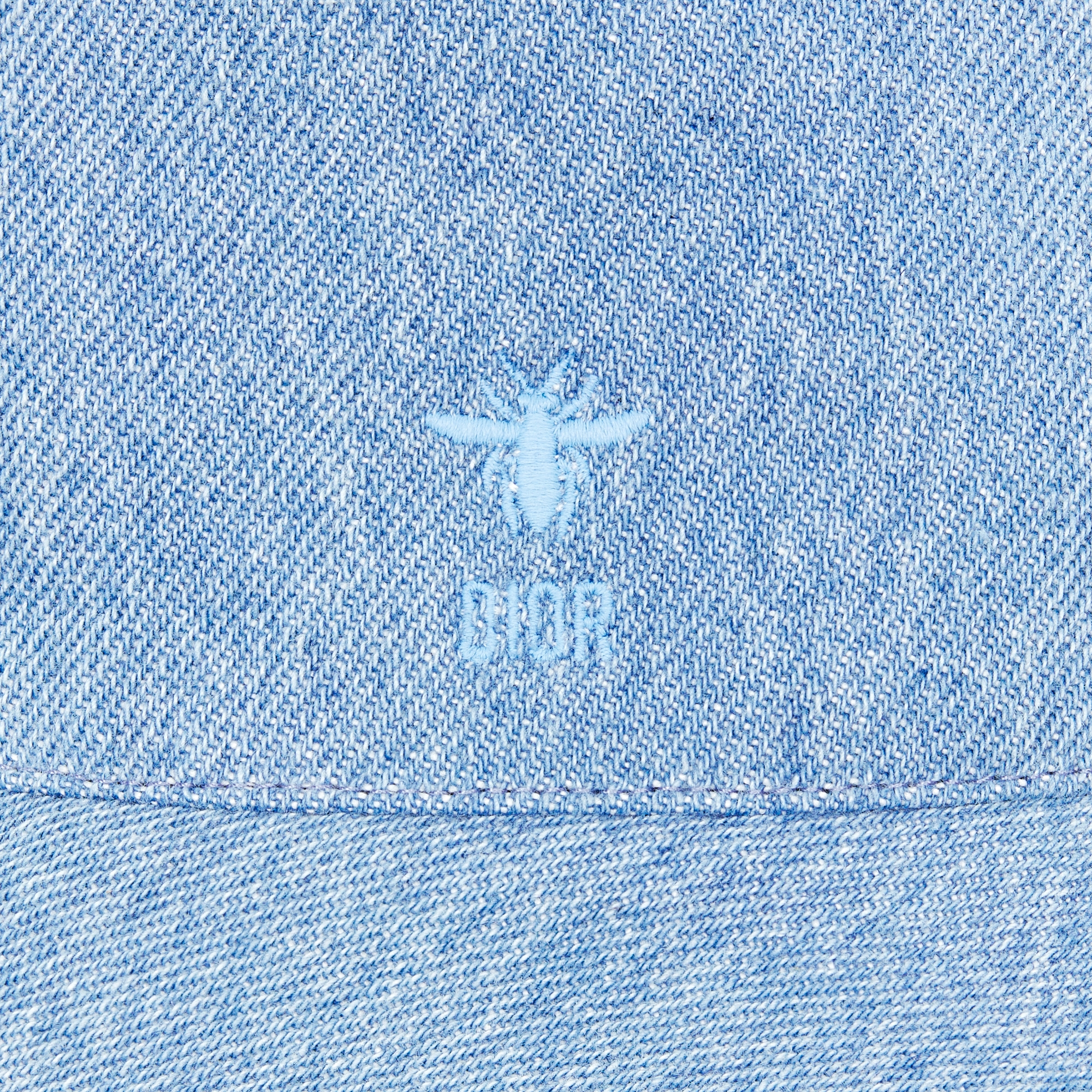 Kids' Bucket Hat Blue Cotton Denim E09