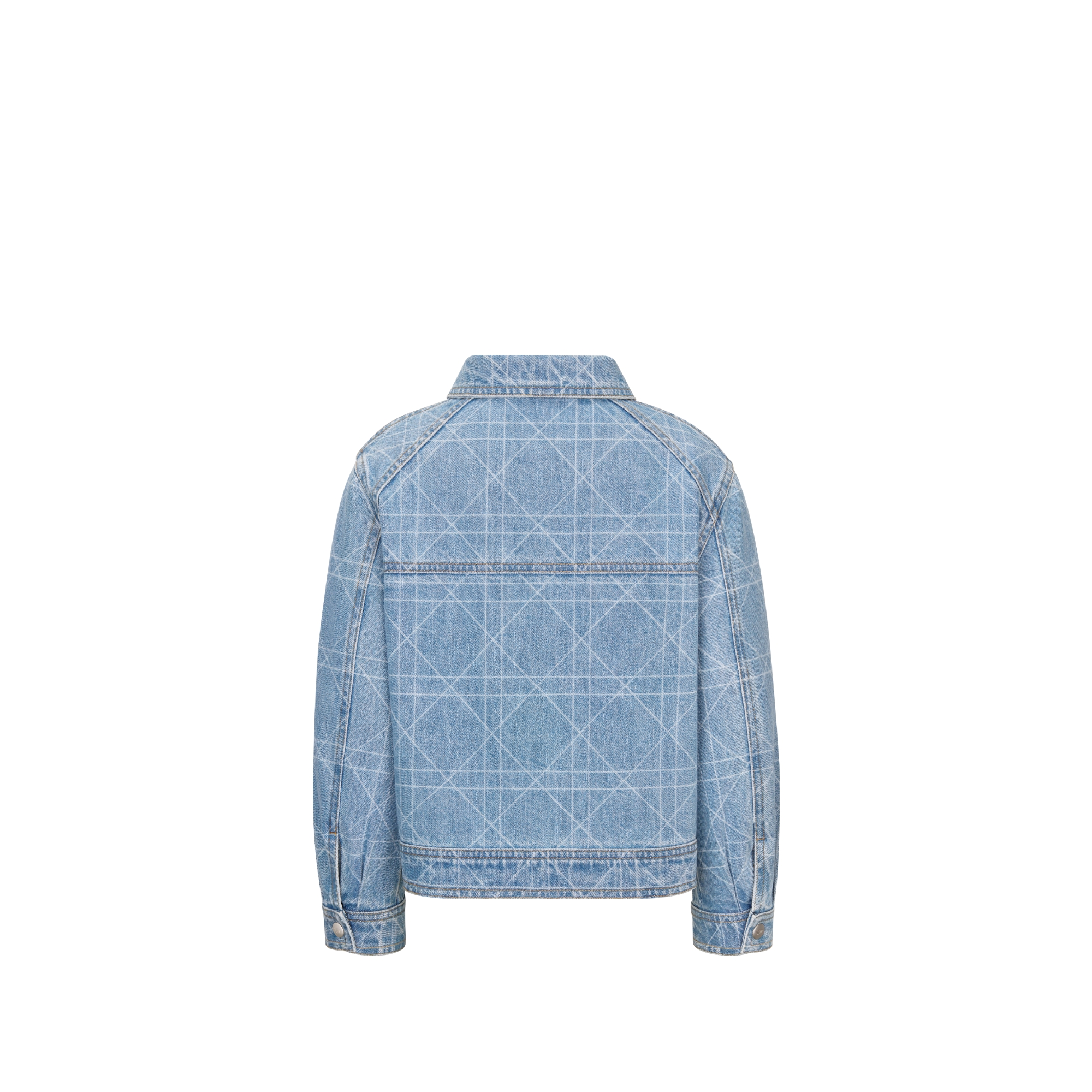 Jacke für Kinder Cannage Baumwolldenim in Blau E08