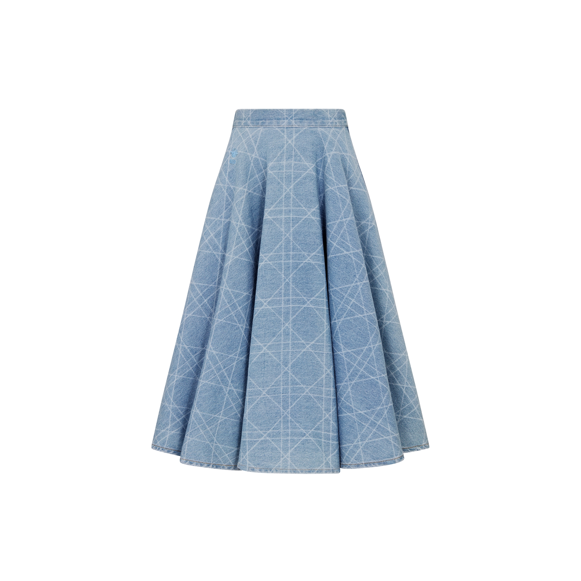 Kids' Flared Skirt Blue Cannage Cotton Denim E01