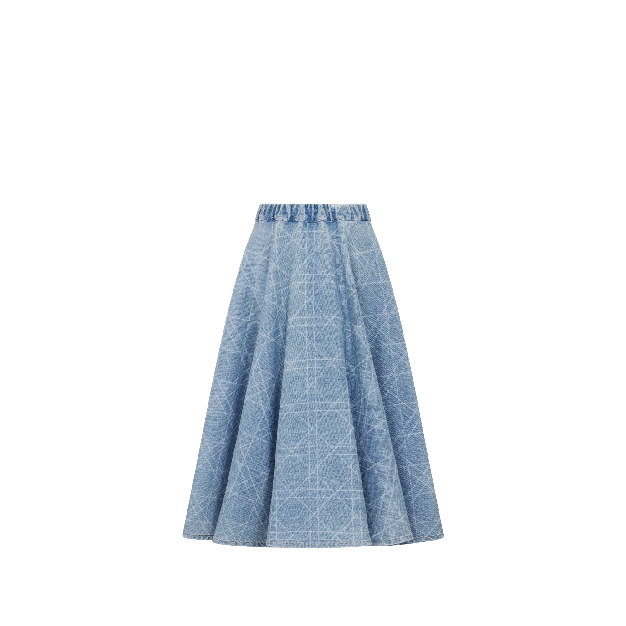 Kids' Flared Skirt Blue Cannage Cotton Denim E08