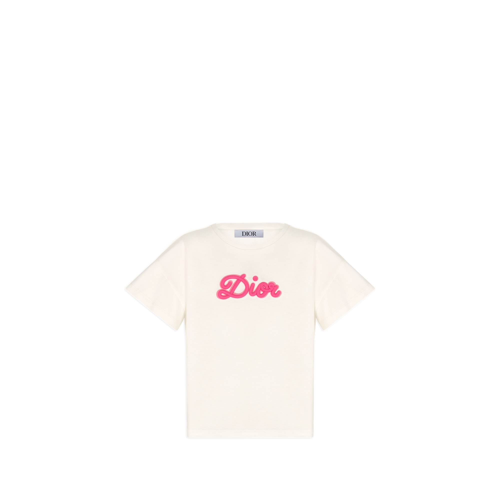 DIOR Tシャツ キッズ　レディース　ロゴ入り 大人もOK 【DIOR】ロゴ刺繍Tシャツ 可愛い (Dior/キッズ用トップス