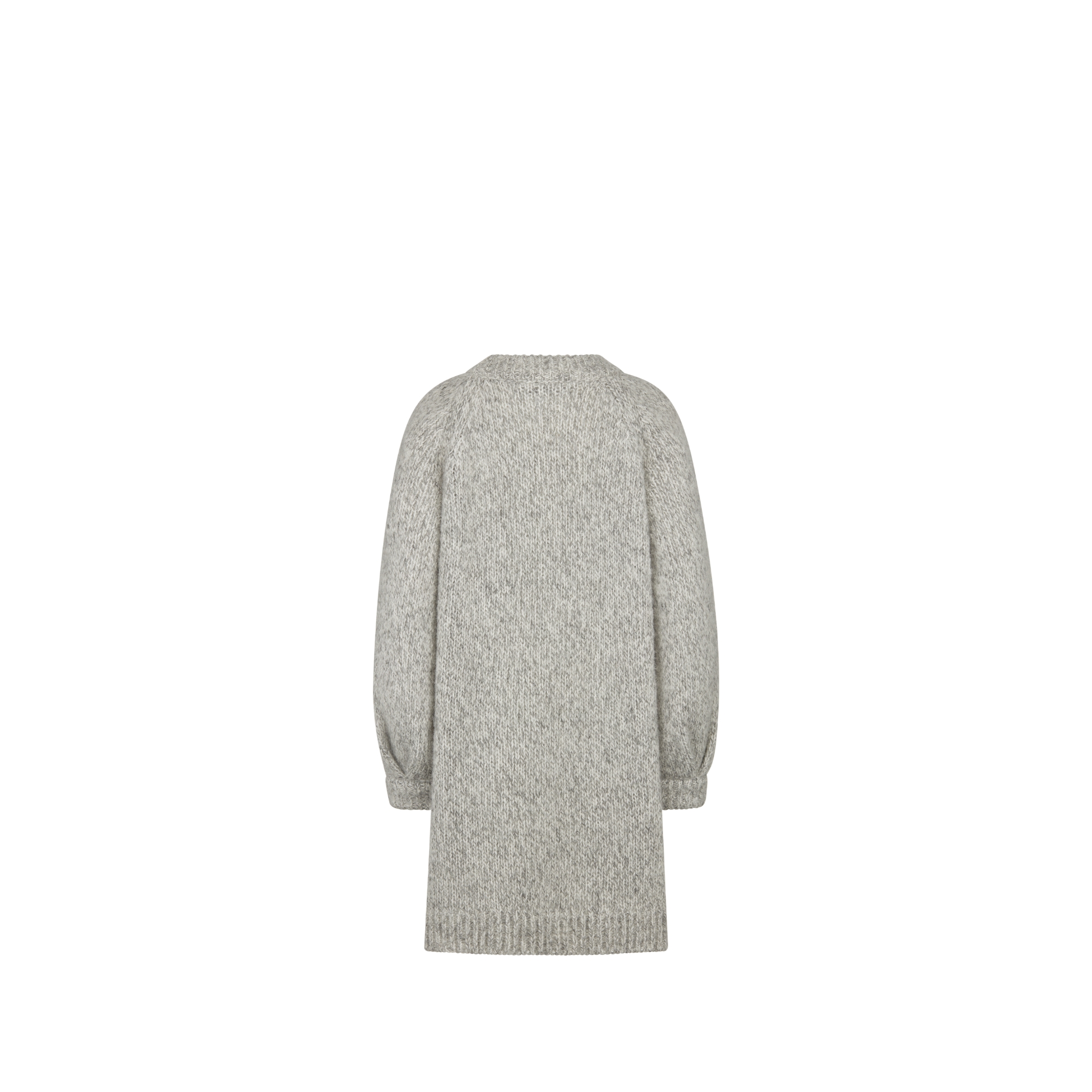 Kids' Straight Dress Heathered Gray Alpaca and Wool-Blend Mouliné Knit ...