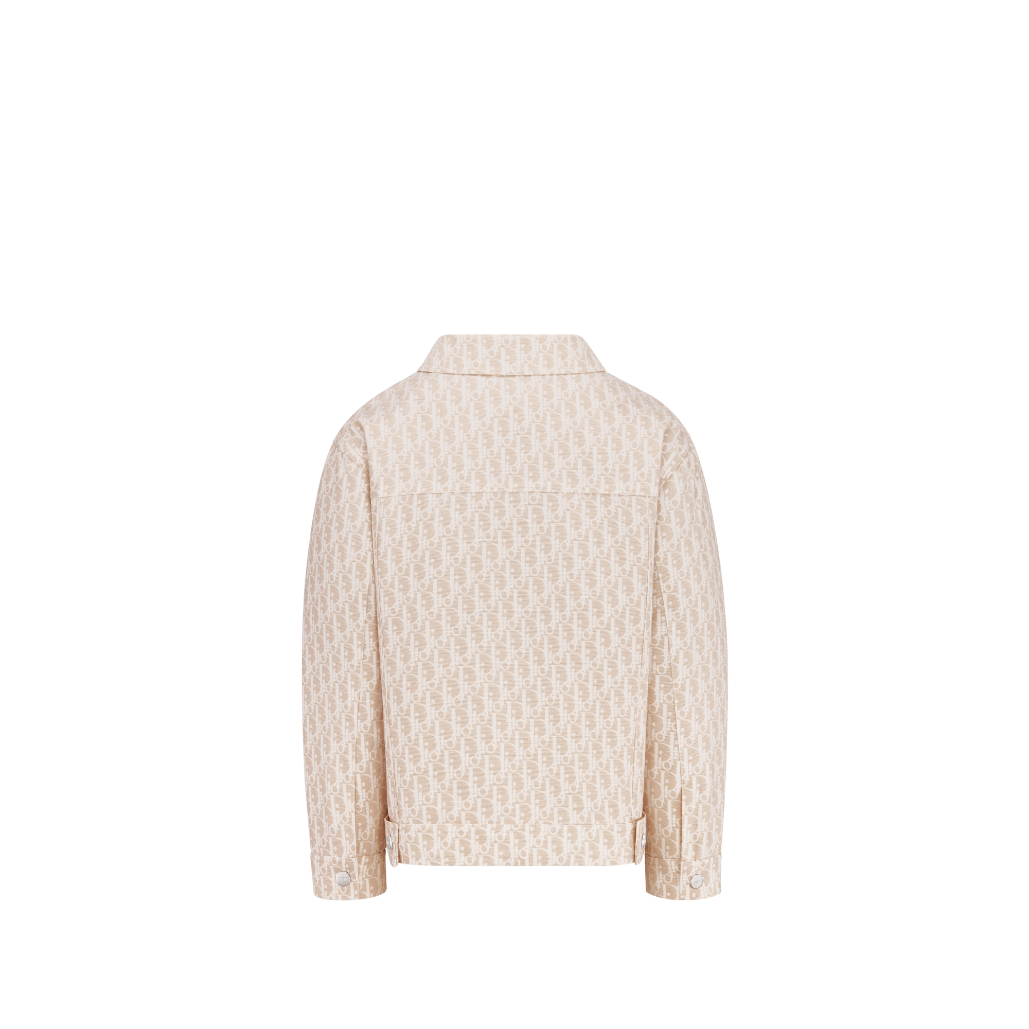 Veste enfant Natté de coton beige à motif Dior Oblique ivoire E08