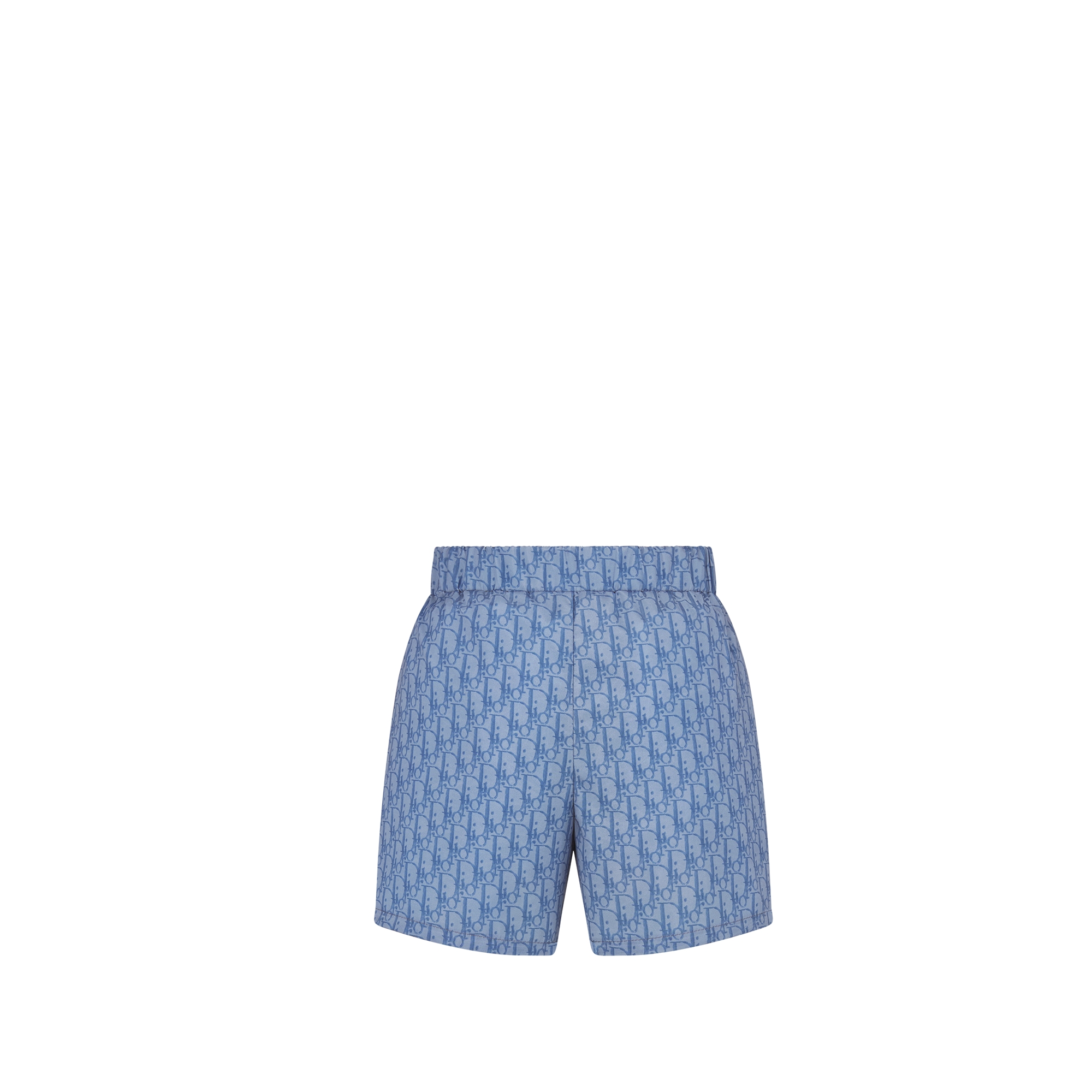 Badeshorts für Kinder Dior Oblique Funktionsstoff in Hellblau E08