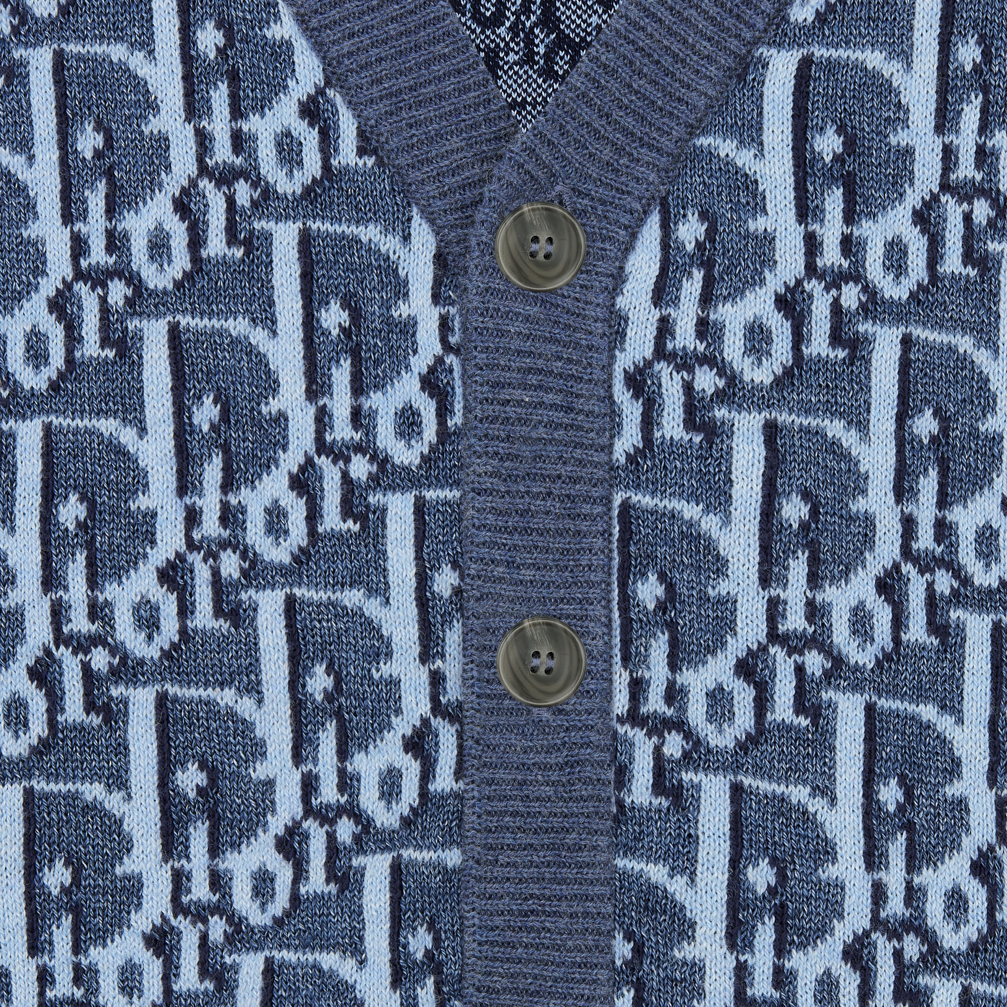 Cardigan für Kinder Dior Oblique Baumwollstrick in Blau E09