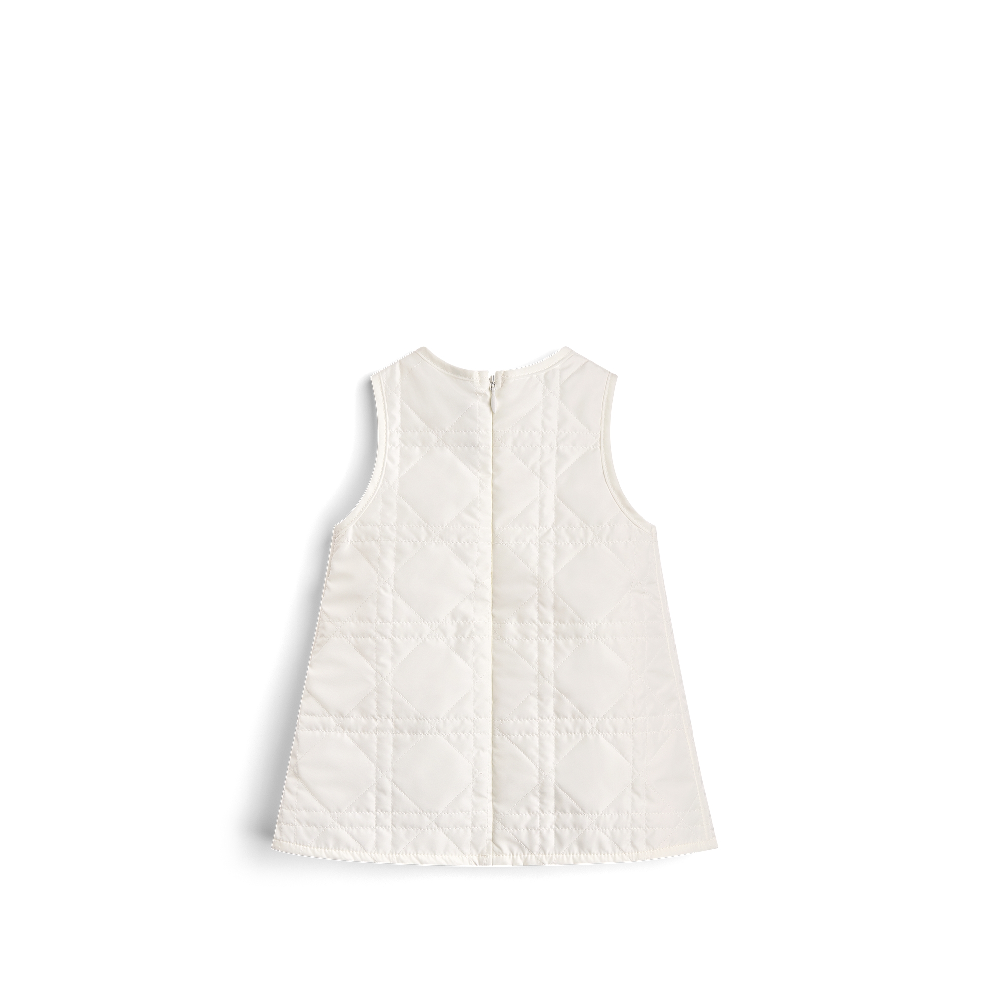 Robe trapèze bébé Toile technique Cannage ivoire E08
