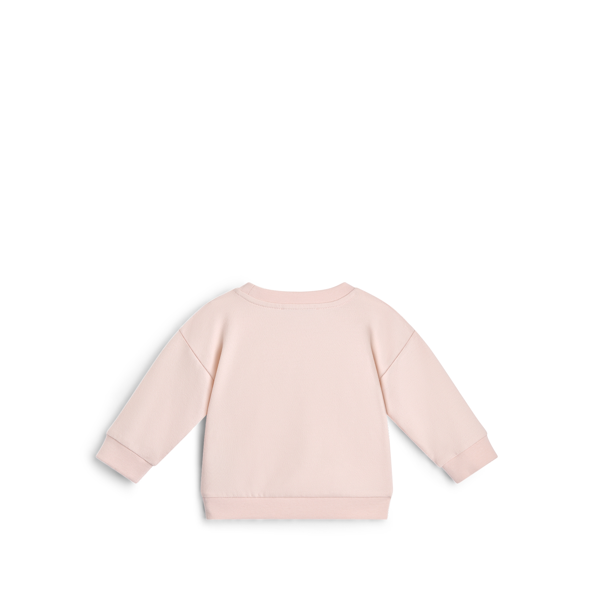 Baby Sweatshirt Pale Pink Cotton Fleece E08