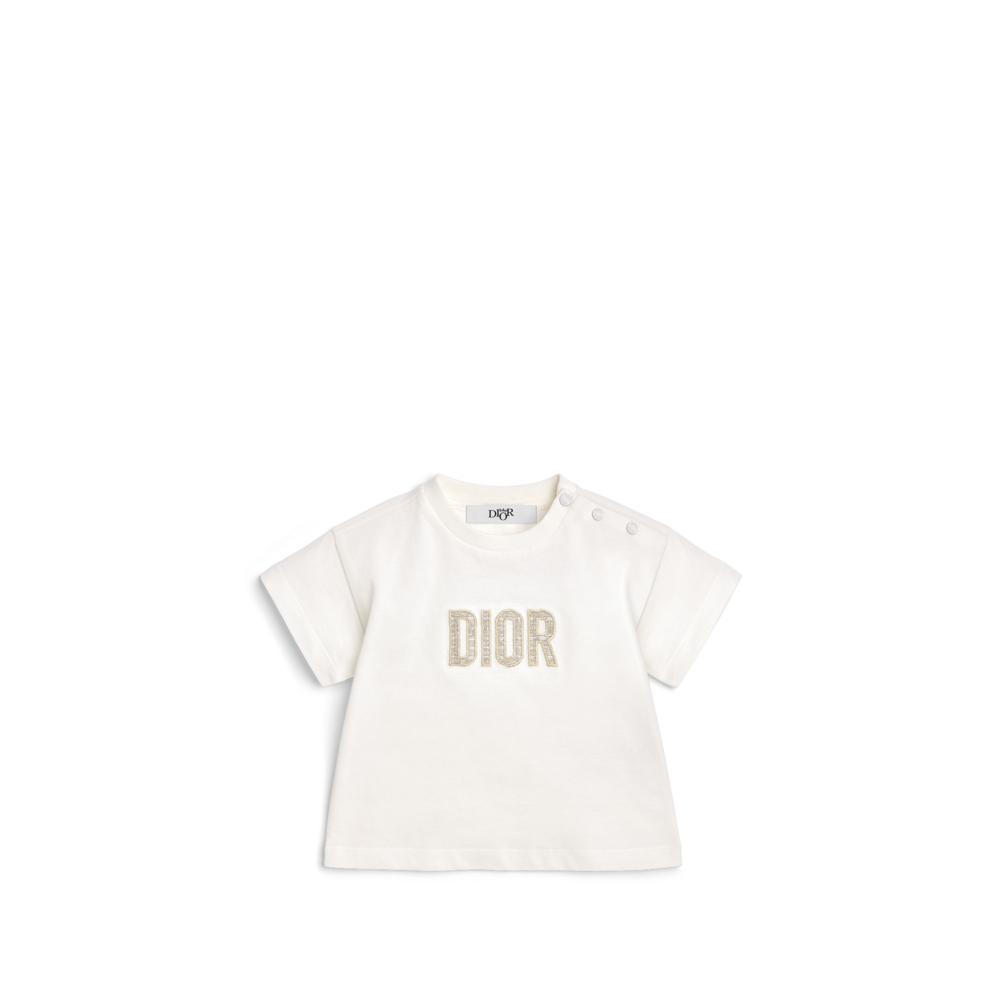 Baby T-Shirt Ivory Cotton Jersey | DIOR