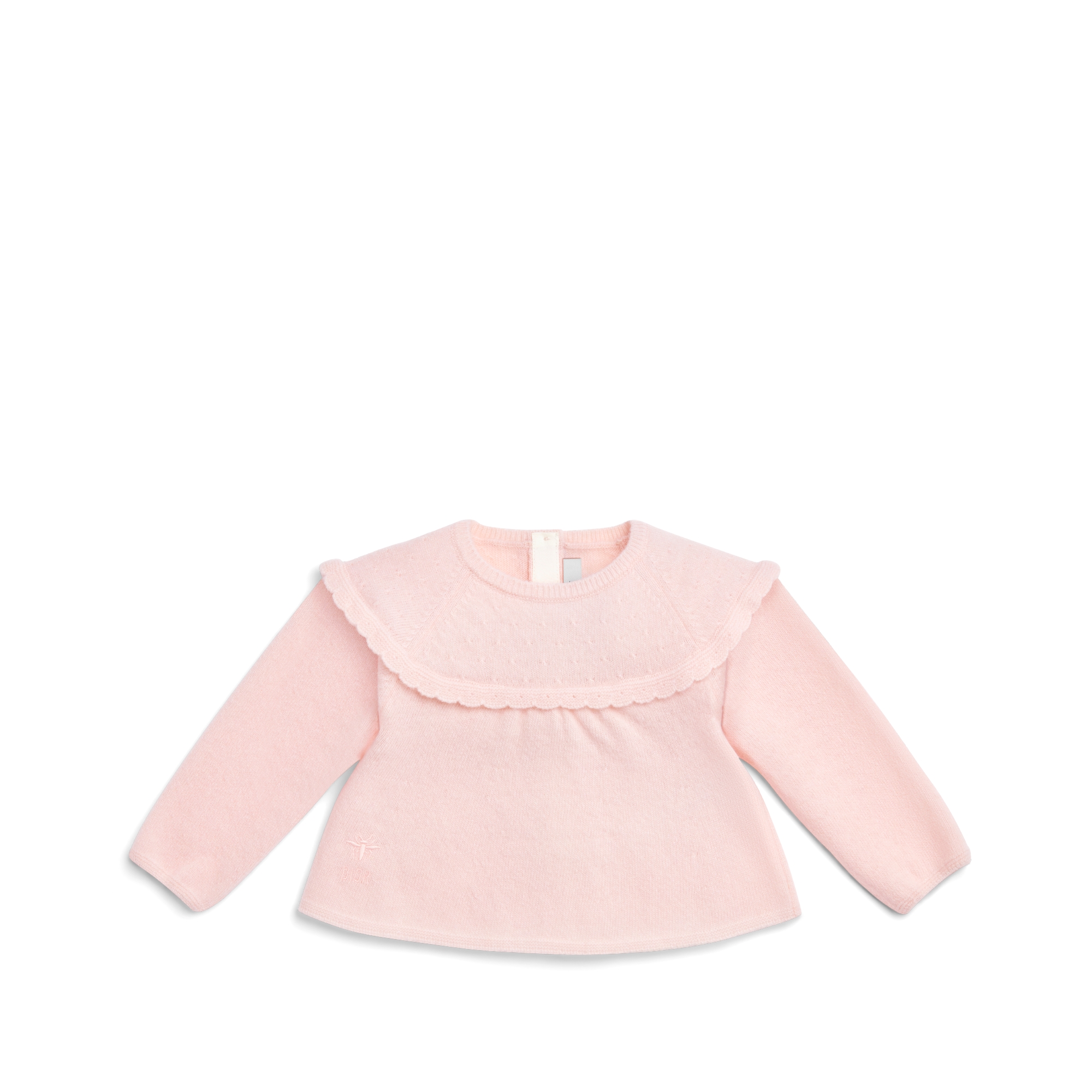 Couverture Bébé Maille De Laine Et Cachemire Mélangés Rose Pâle