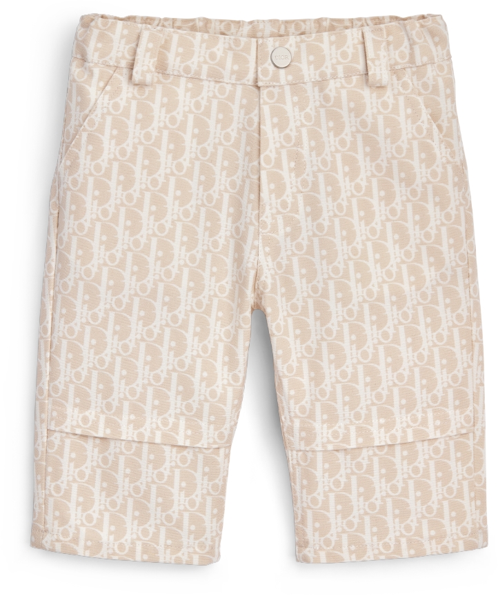 Hose Für Babys Baumwolle In Beige Mit Panamabindung Und Dior Oblique 