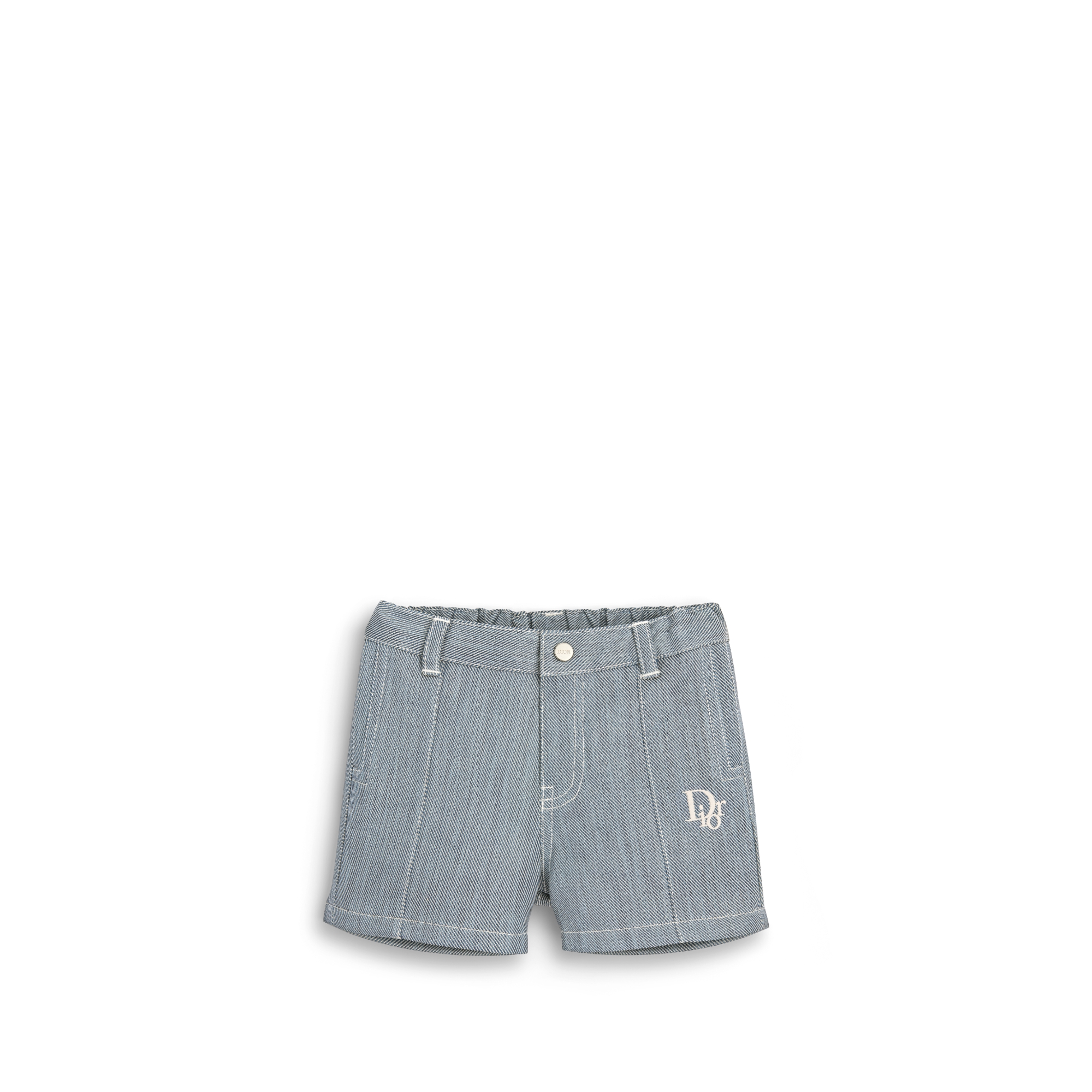 Baby DIOR ショートパンツ Baby Shorts Blue Dior Oblique Cotton Gabardine | DIOR