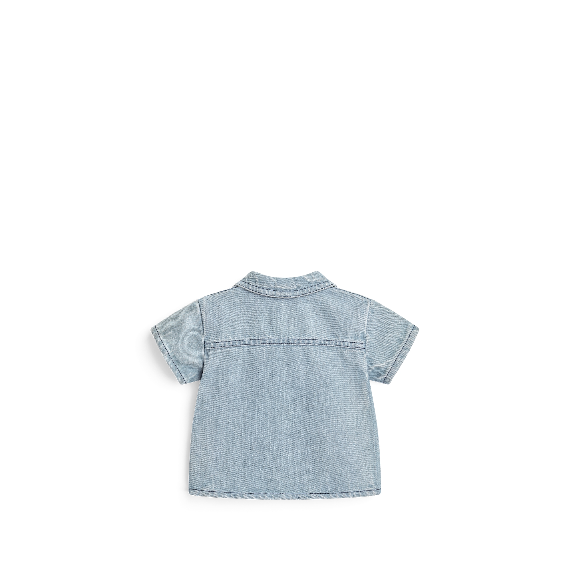 ベビー ショートスリーブ シャツ コットンデニム E08