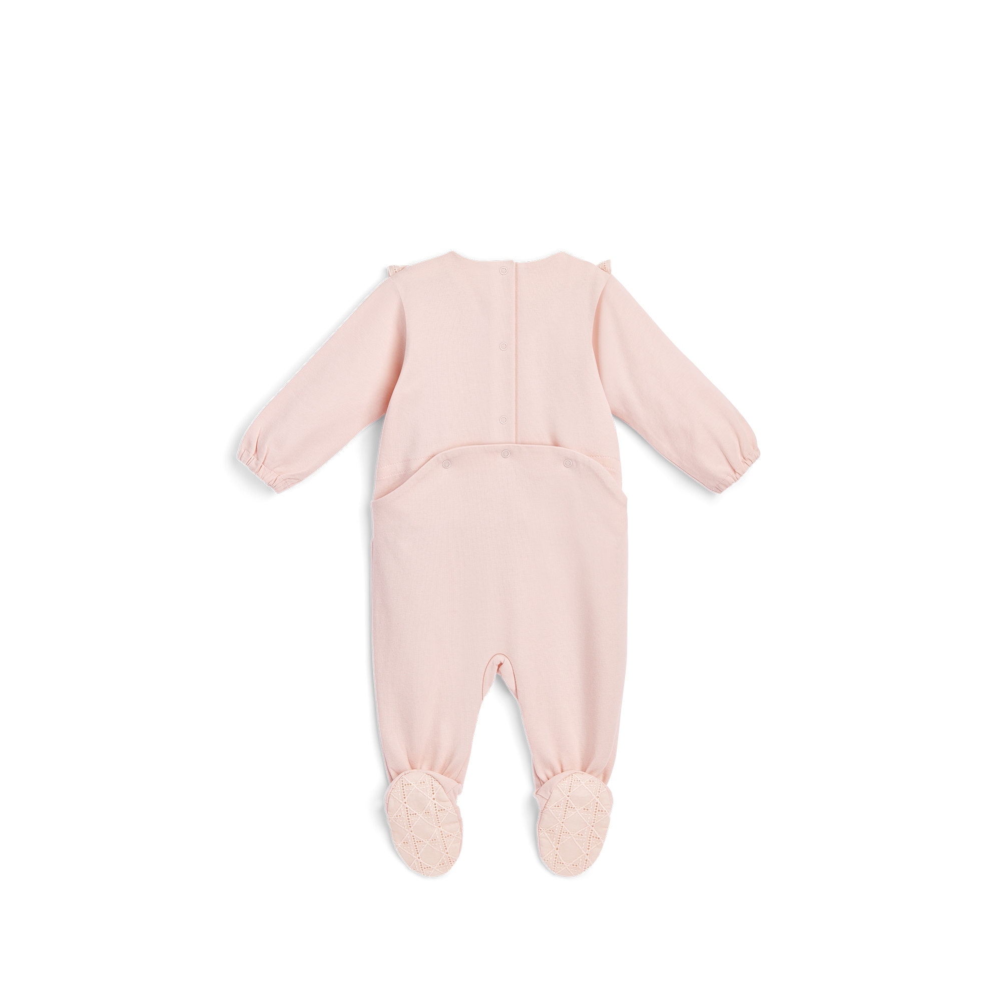 Newborn Gift Set Pale Pink Cannage Cotton Jersey and Voile E03