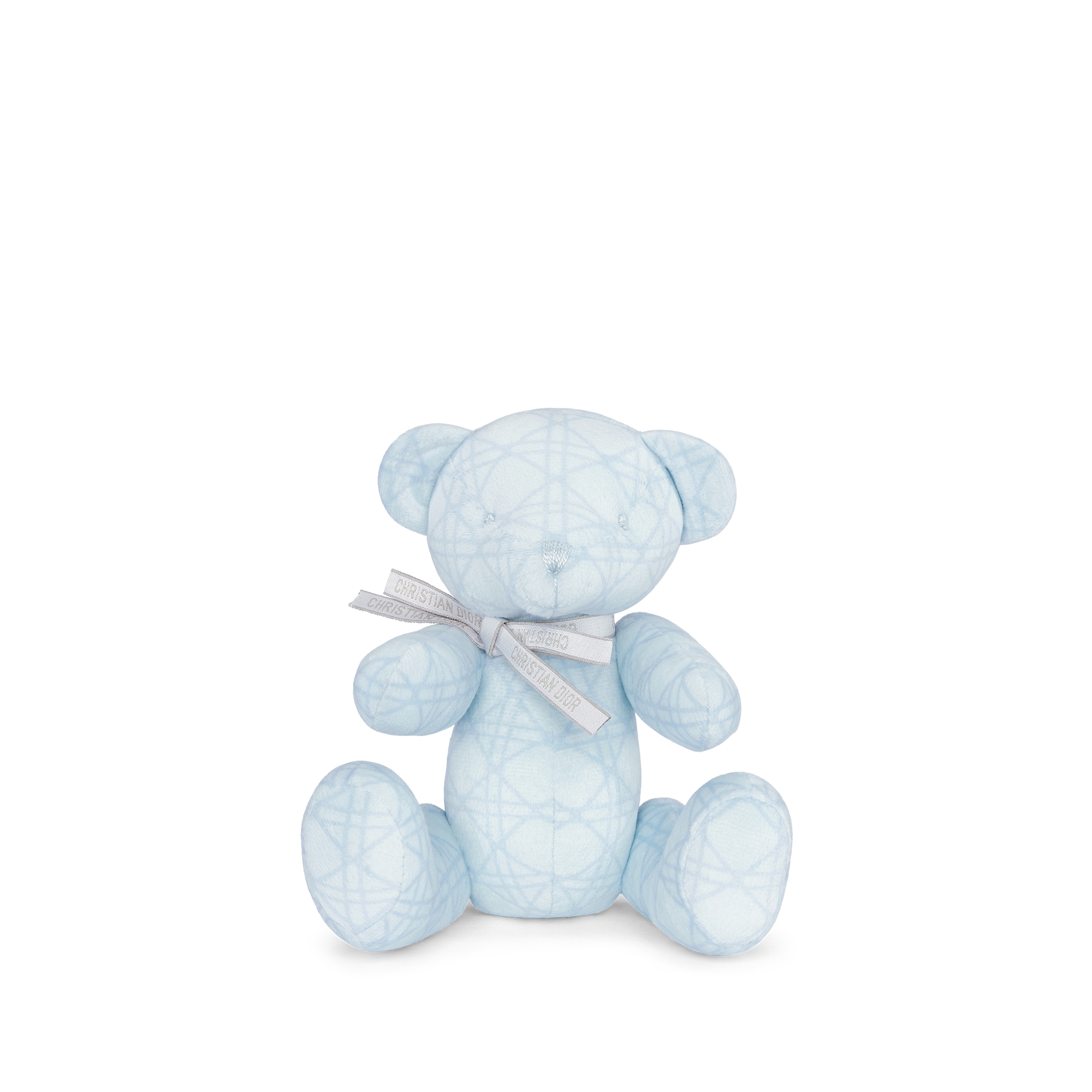 Teddy Bear Light Blue Cannage Velvet E01