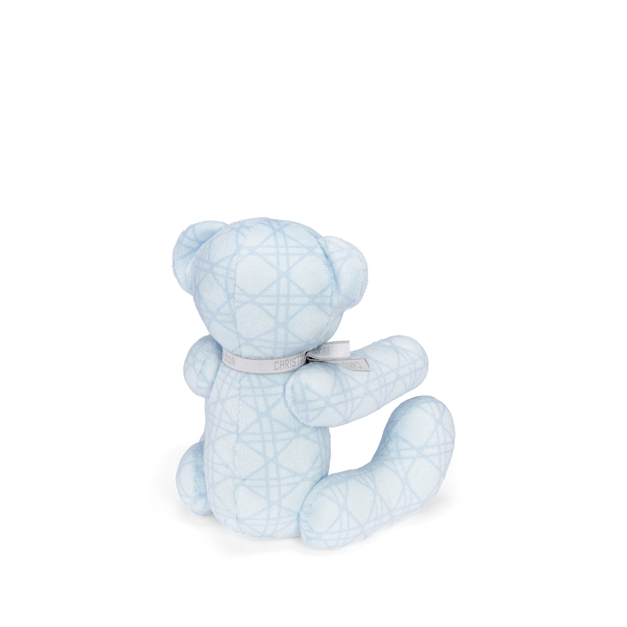 Teddy Bear Light Blue Cannage Velvet E05