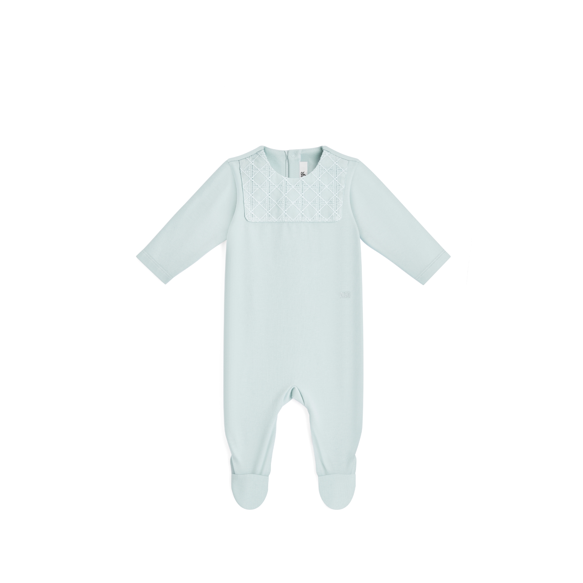 Newborn Gift Set Light Blue Cannage Cotton Jersey and Voile E02