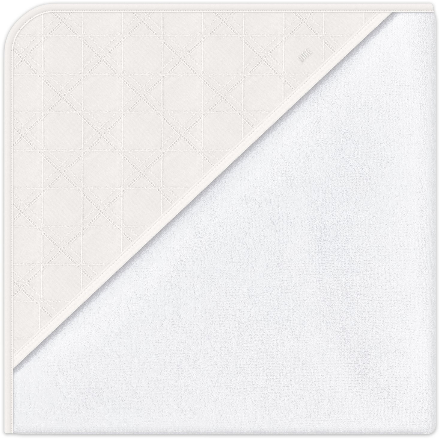 Hooded Baby Towel Three quarter closed view