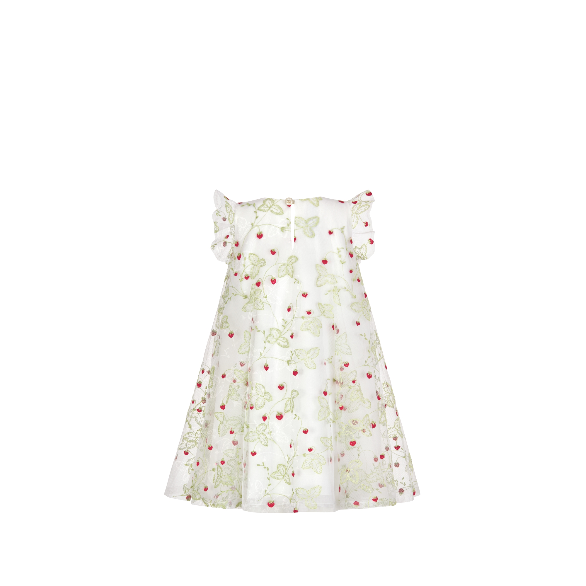 キッズ フレアドレス Jardin de Fraises エンブロイダリー チュール E08