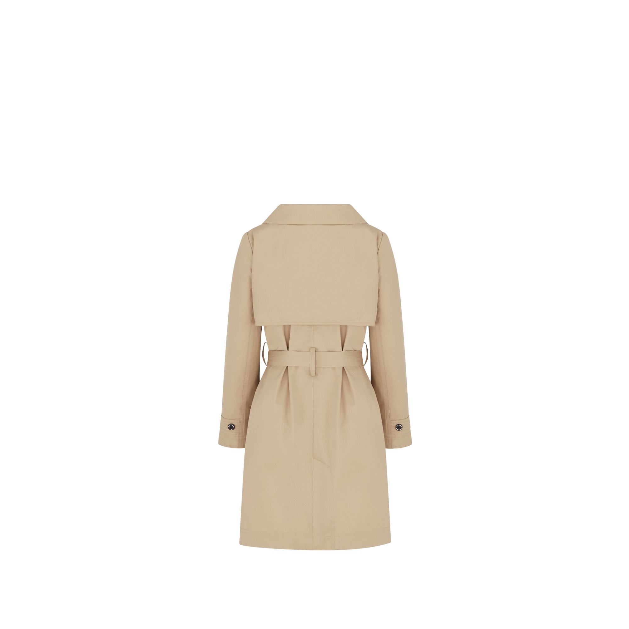 Kids' Trench Coat Beige Cotton Gabardine E08