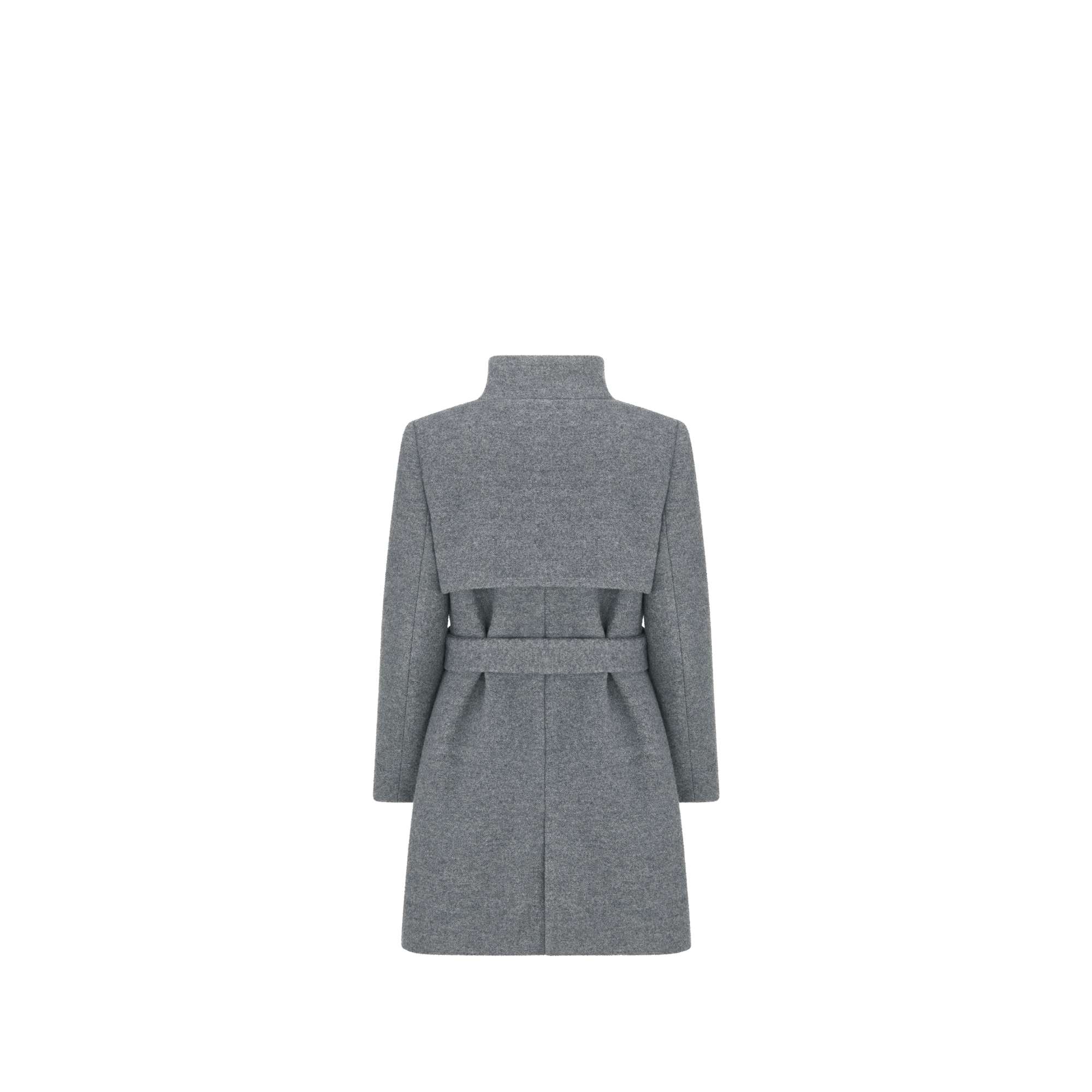 Kids' Coat Gray Wool E08